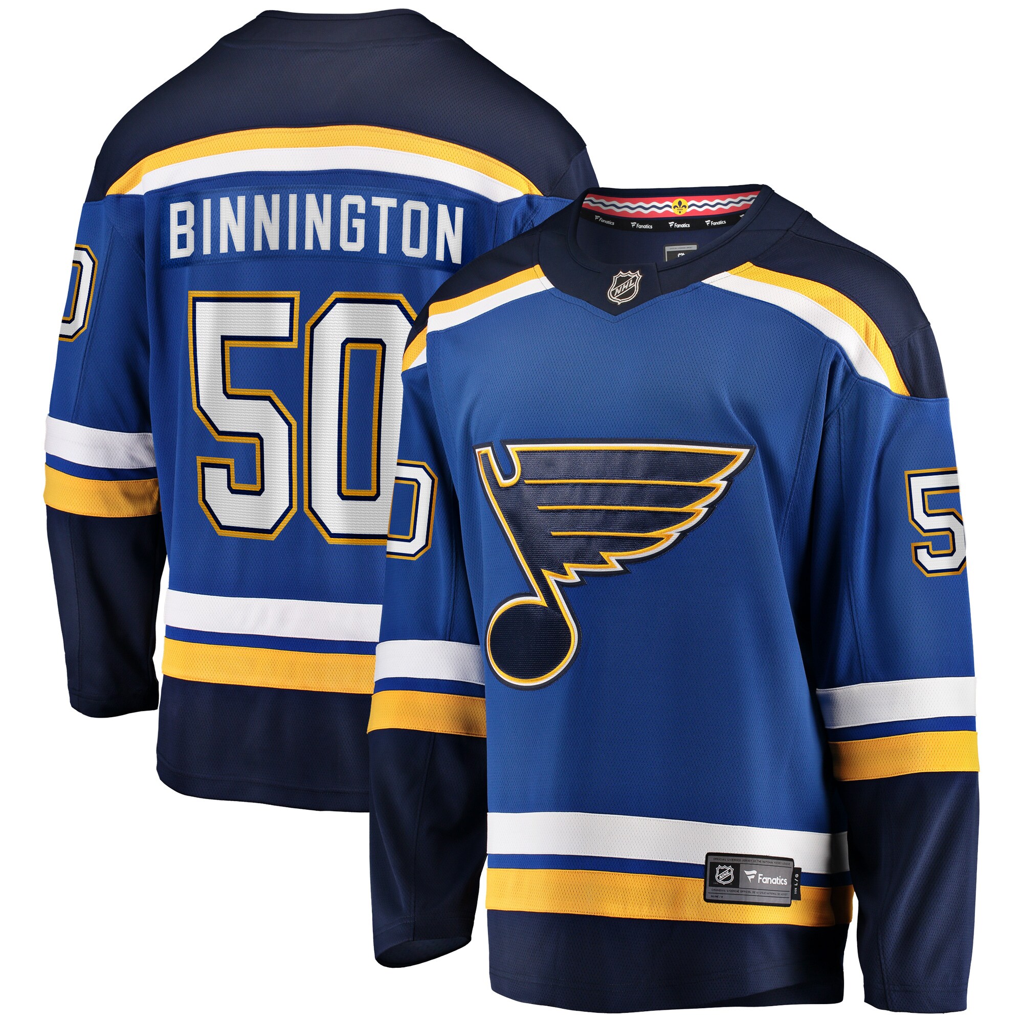Jordan Binnington St. Louis Blues Fanatics Breakaway Home Jersey - Blue