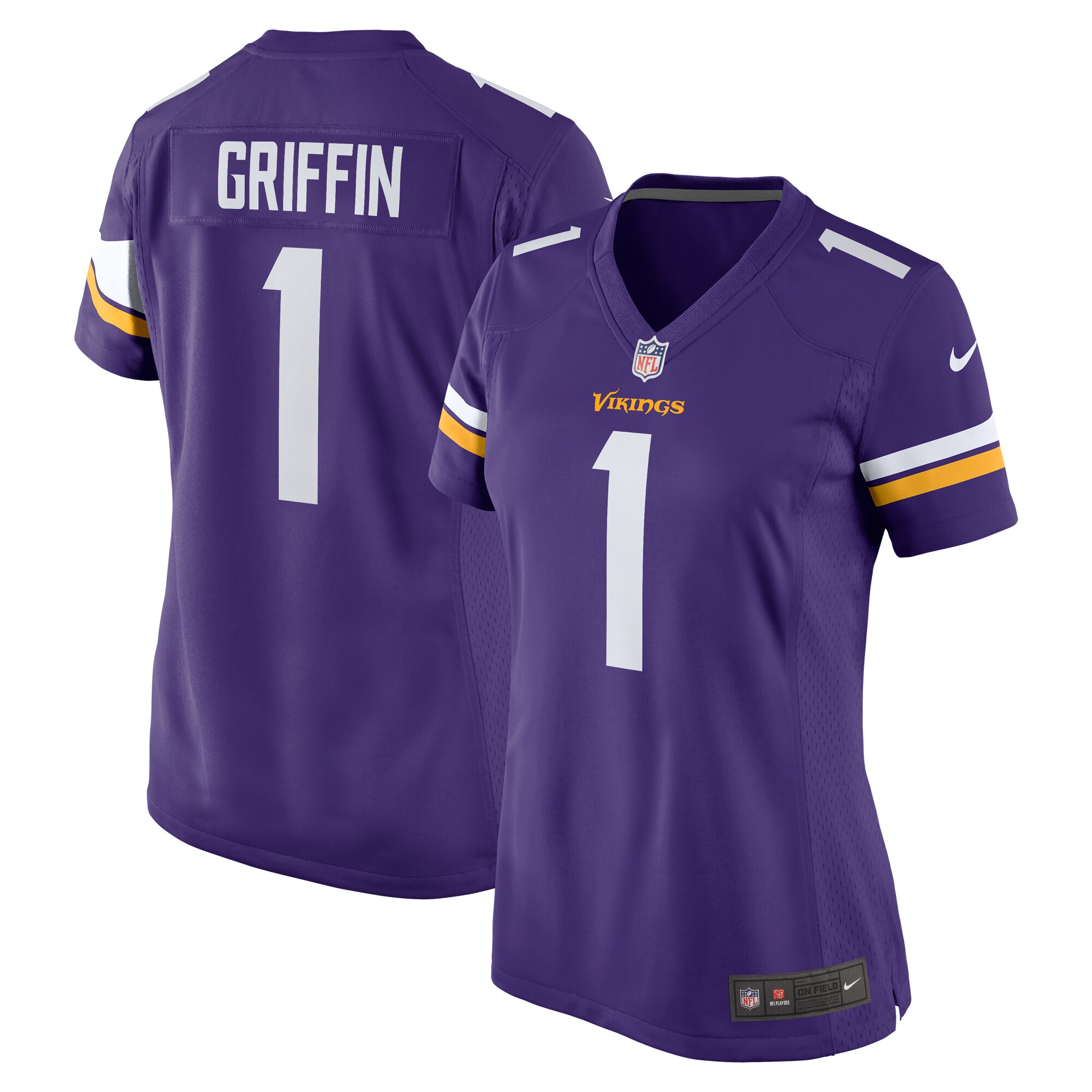 Shaquill Griffin Minnesota Vikings  Women's Team Game Jersey -  Purple