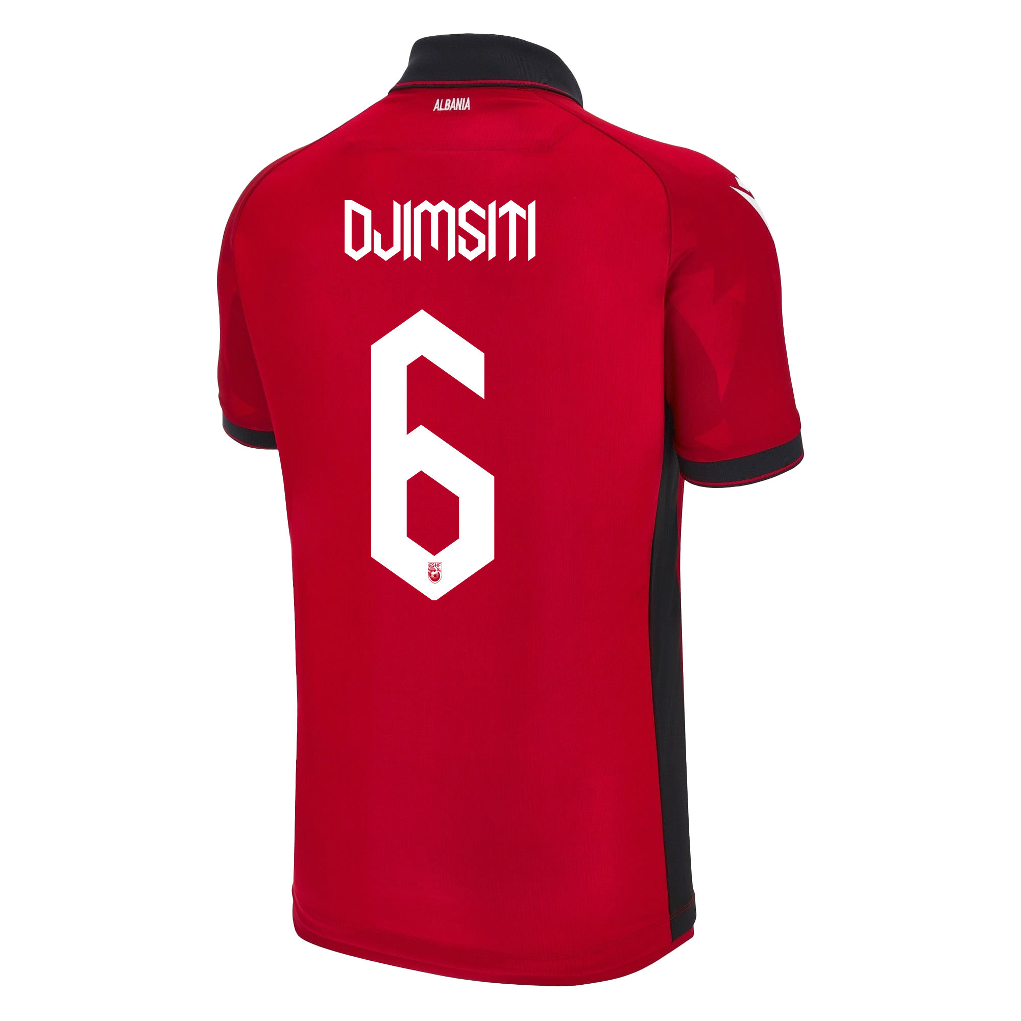 Berat Djimsiti 6 Albania National Team 2024/25 Home Men Jersey - Red