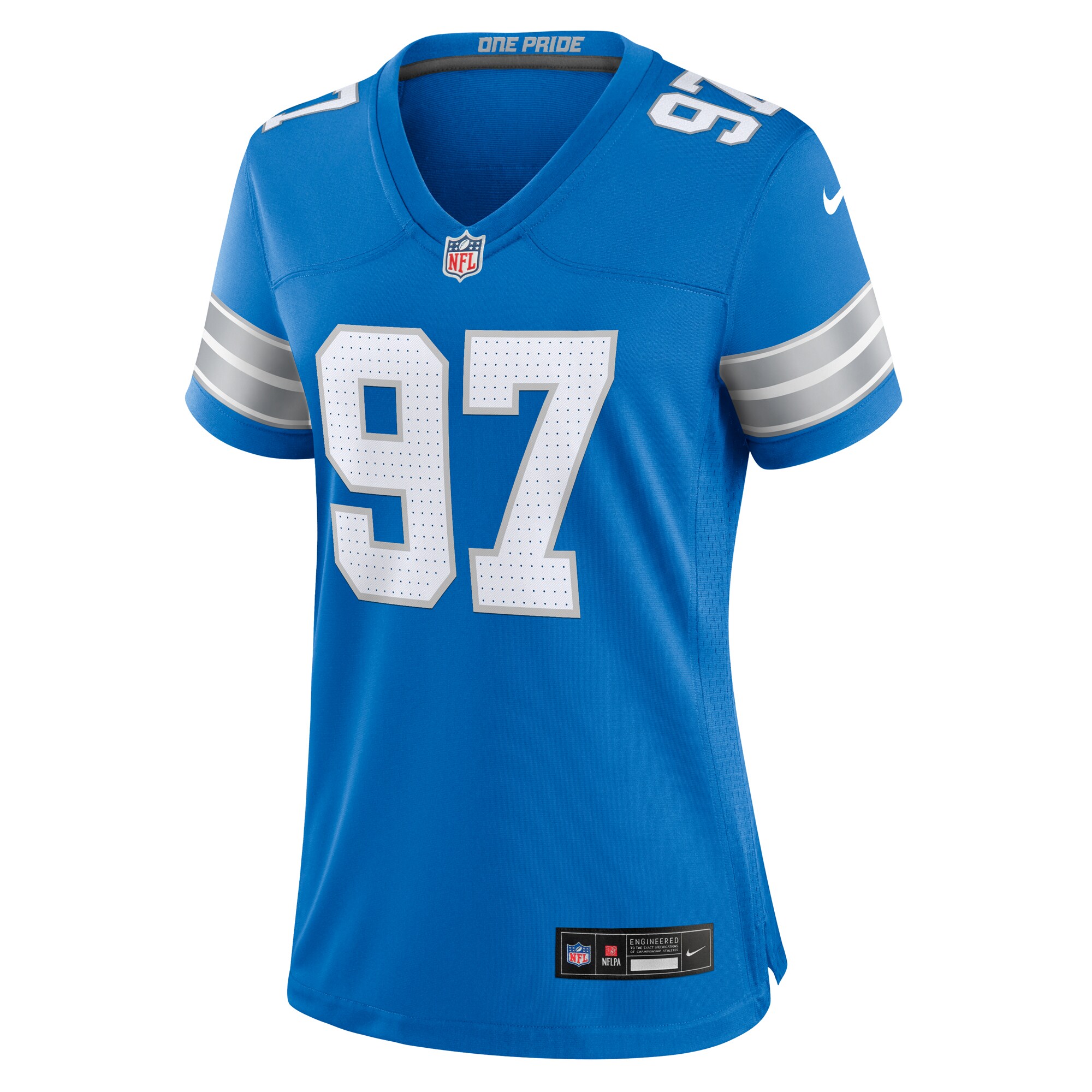 Aidan Hutchinson Detroit Lions  Women's Game Jersey - Blue