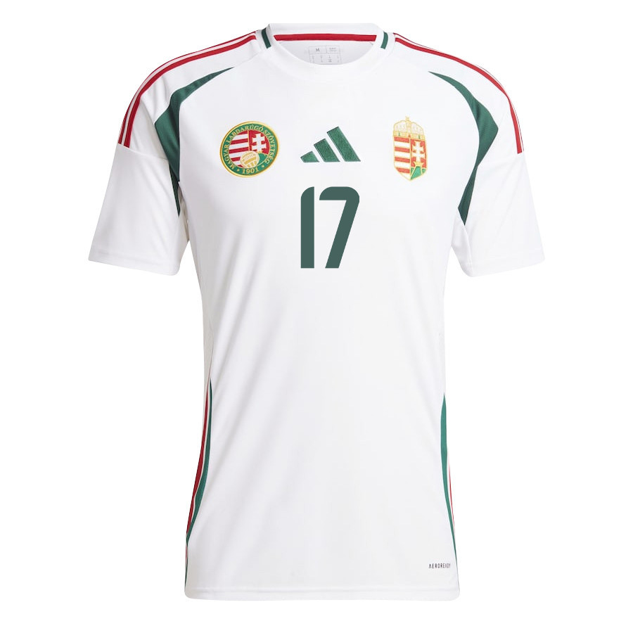 Callum Styles 17 Hungary National Team 2024/25 Away Men Jersey - White