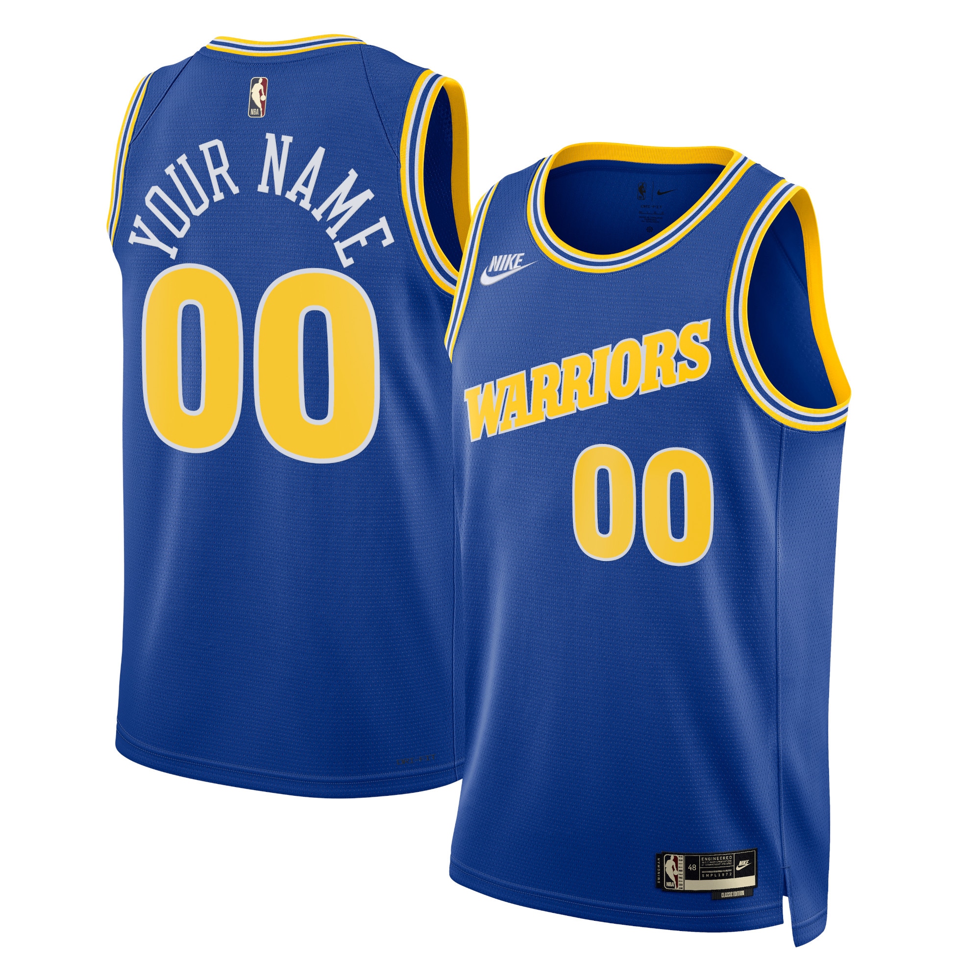 Golden State Warriors  Unisex 2022\/23 Custom Swingman Jersey - Classic Edition - Blue