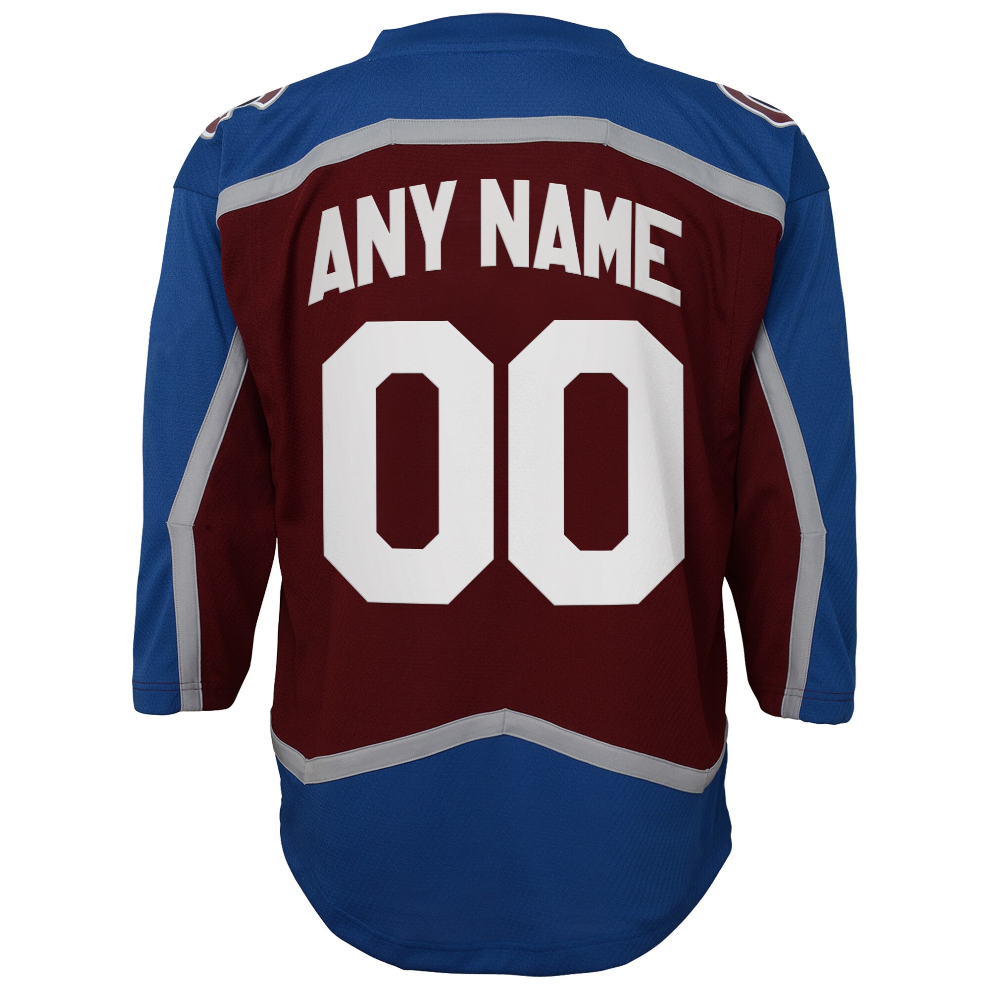 Colorado Avalanche Youth Home Custom Replica Jersey - Burgundy