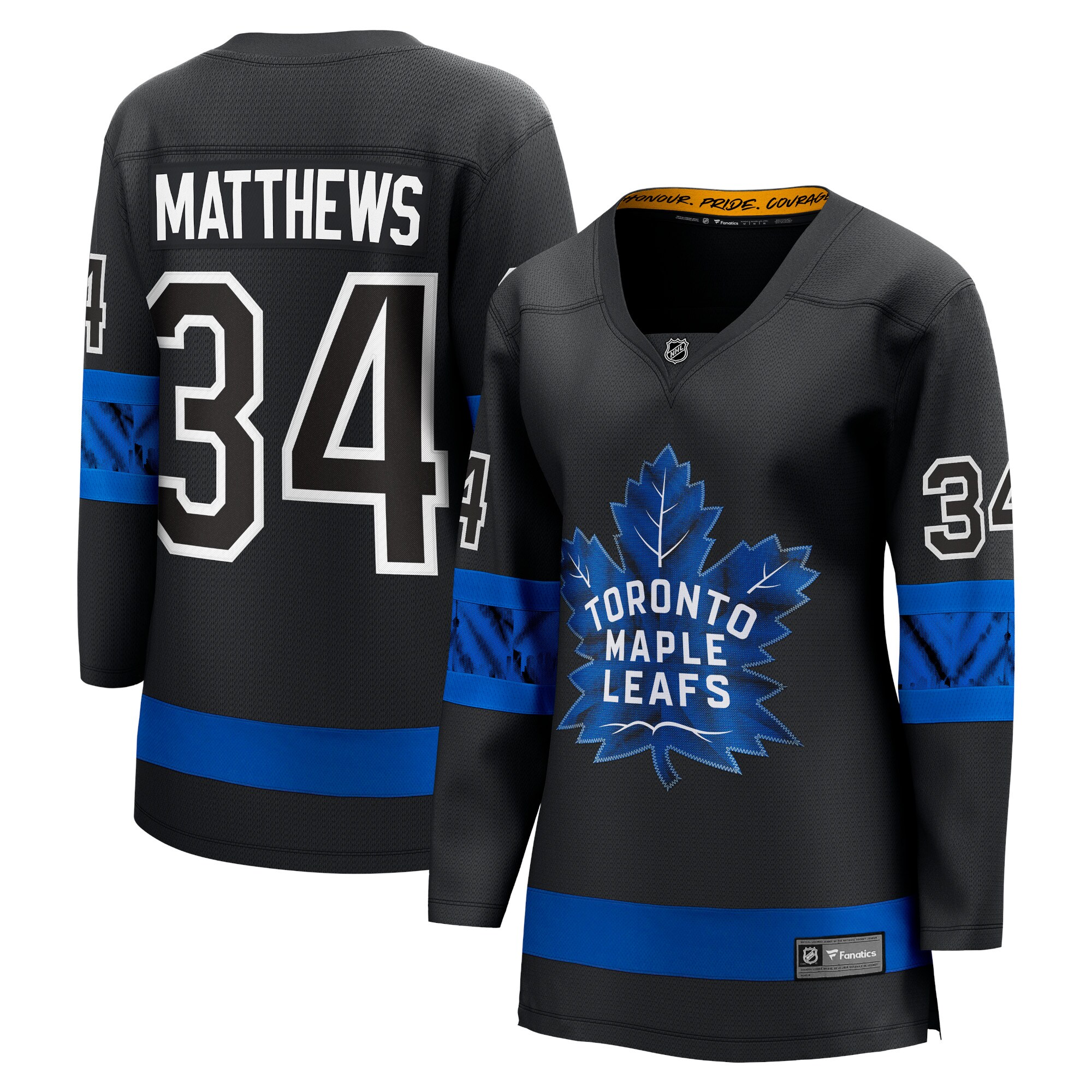 Auston Matthews Toronto Maple Leafs Fanatics Women's Alternate Premier Breakaway Reversible Player Jersey - Black