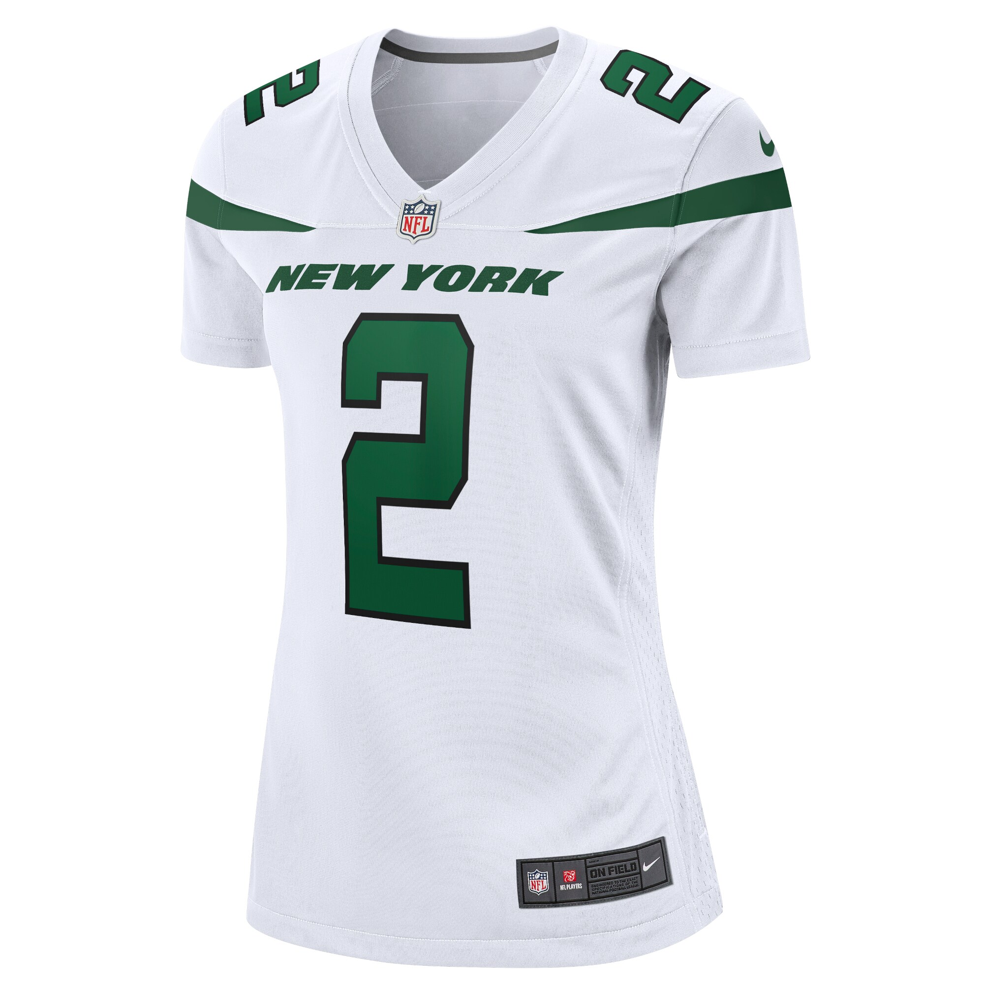 Zach Wilson New York Jets  Women's Player Jersey - White