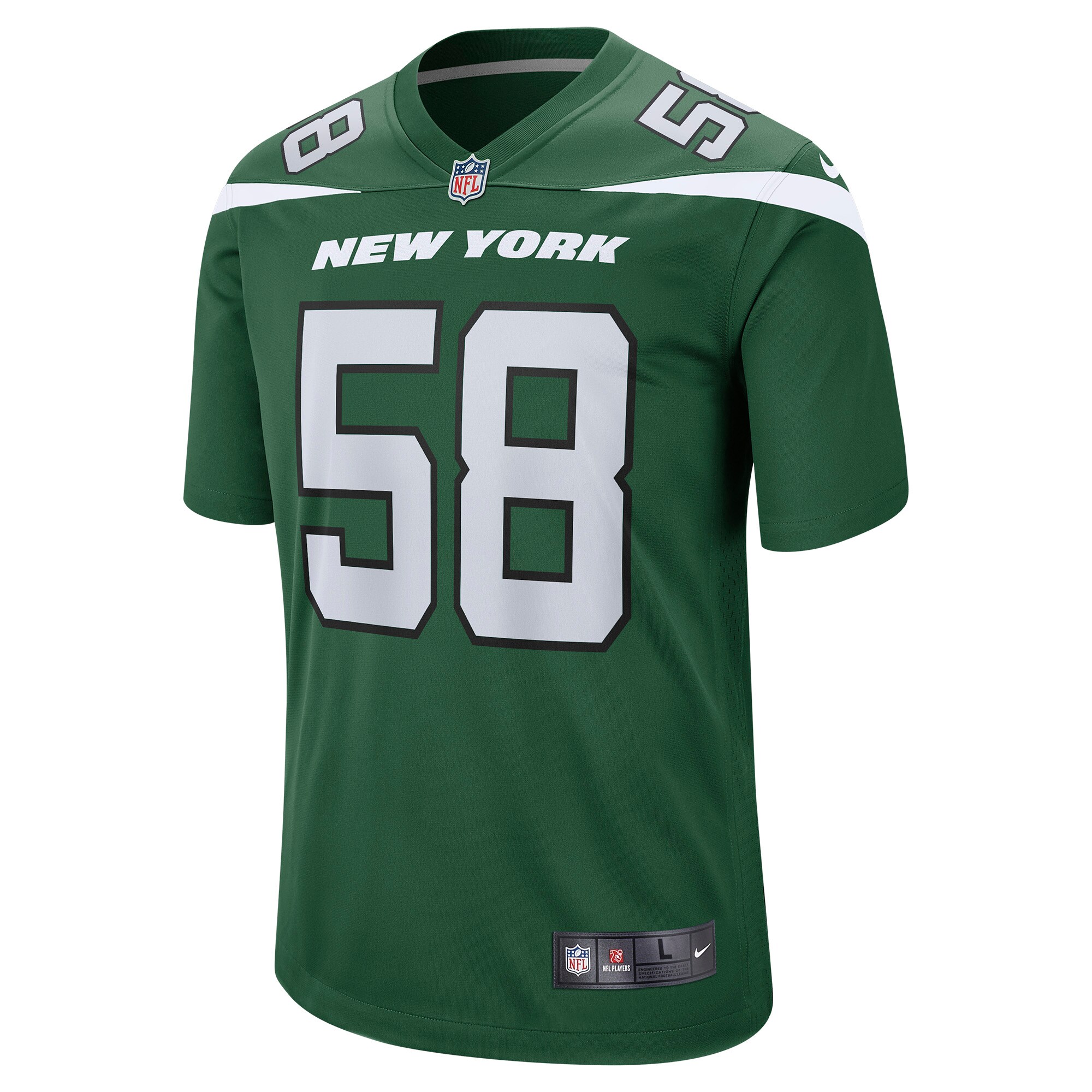 Carl Lawson New York Jets  Game Jersey - Gotham Green