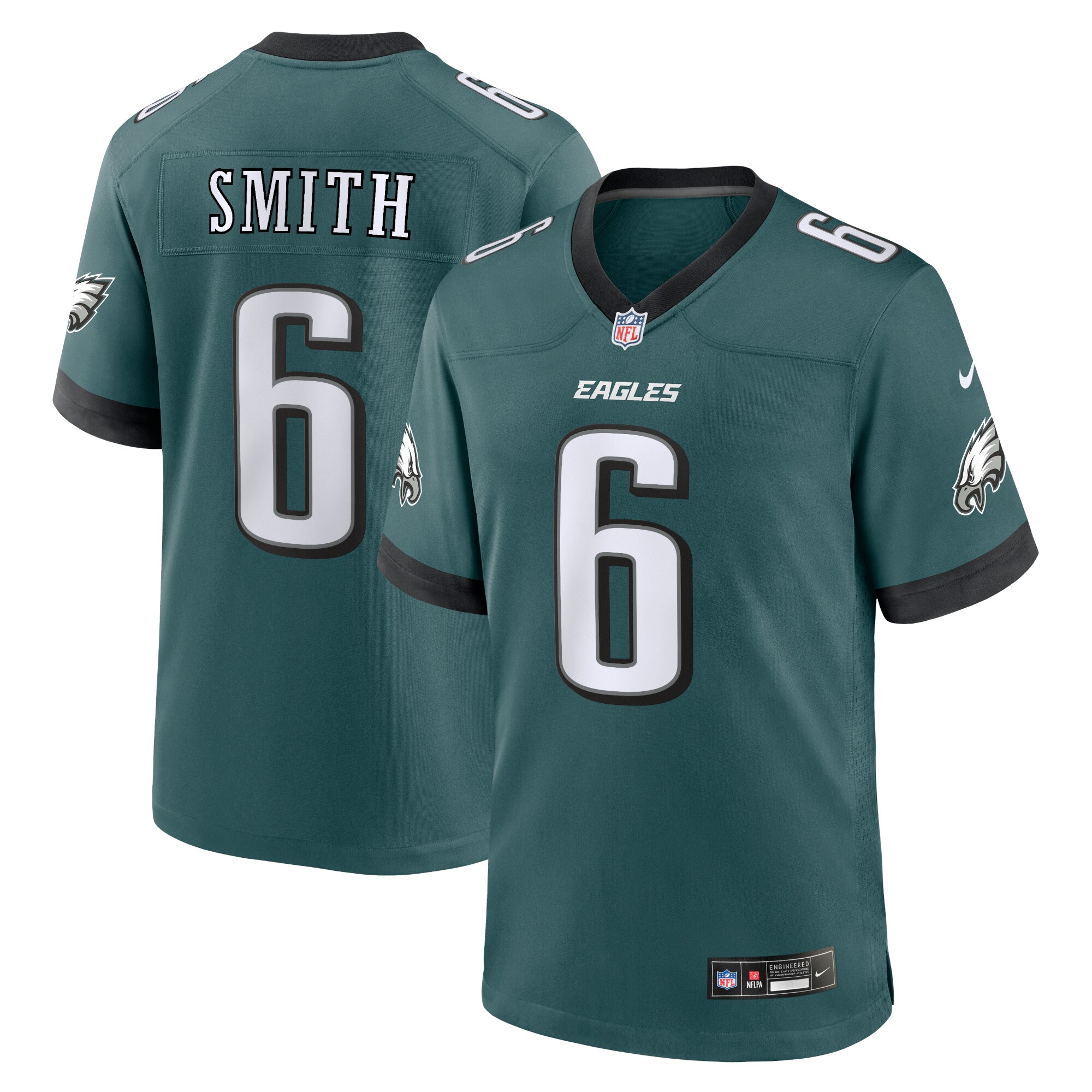 DeVonta Smith Philadelphia Eagles  Team Game Jersey - Midnight Green