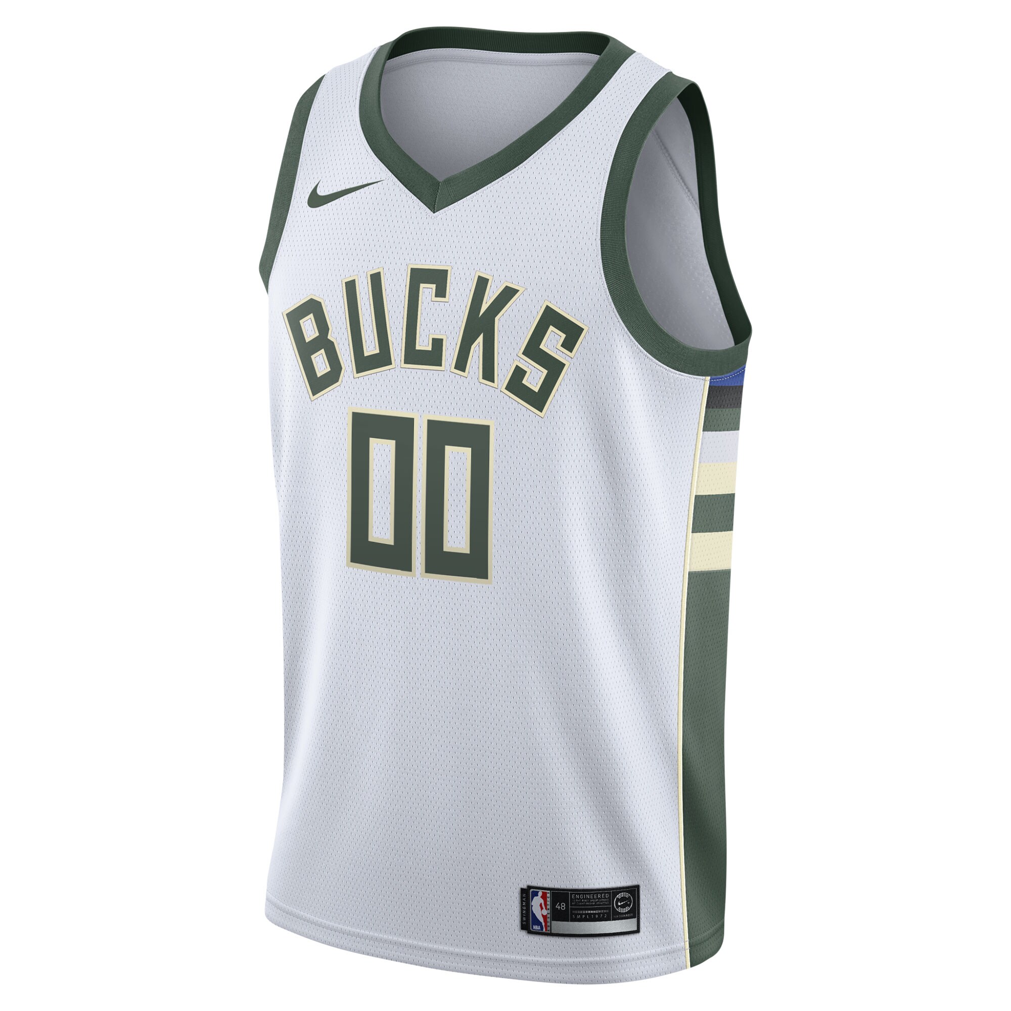 Milwaukee Bucks  2020\/21 Swingman Custom Jersey - Association Edition - White