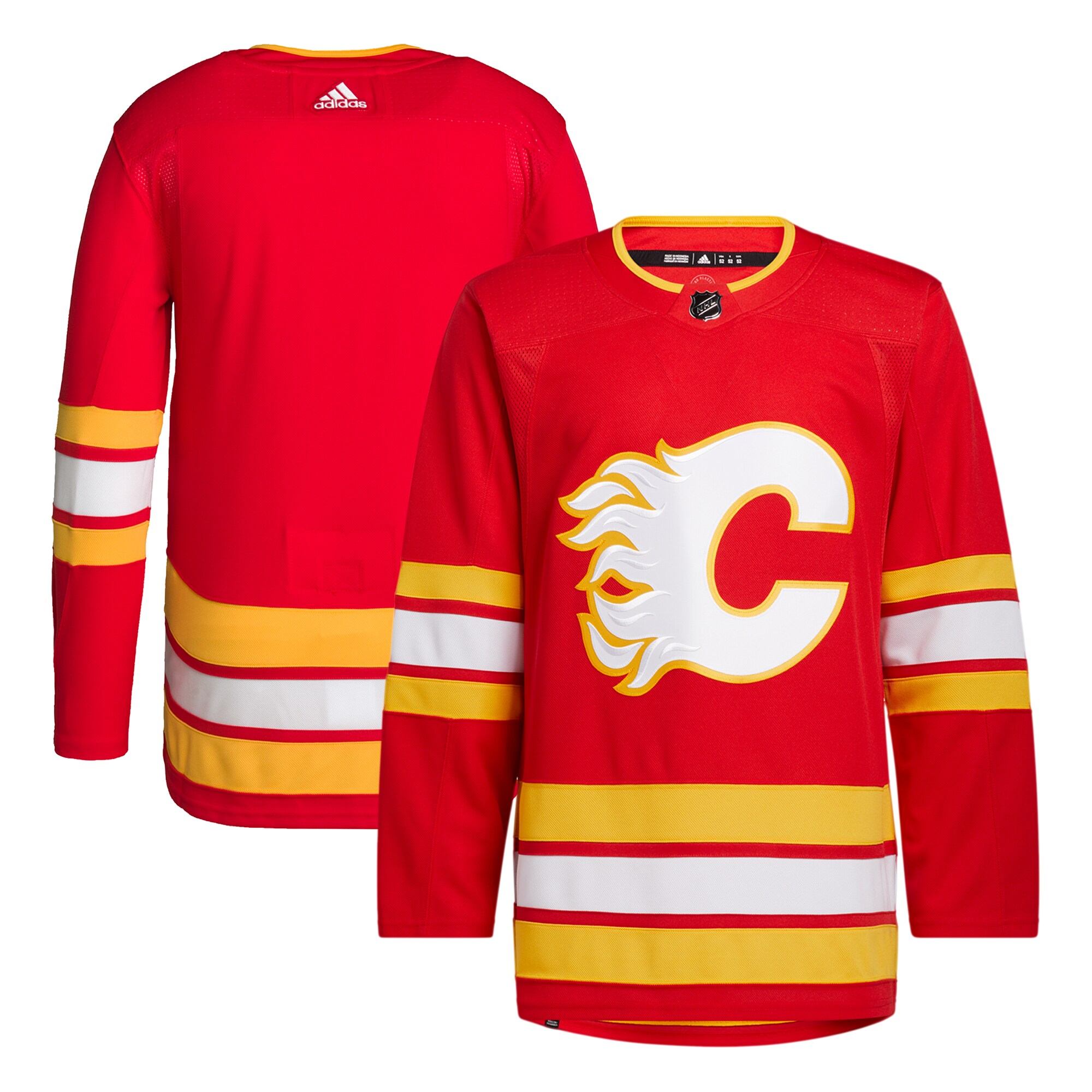 Calgary Flames adidas Men's 2020\/21 Home Primegreen Authentic Jersey - Red