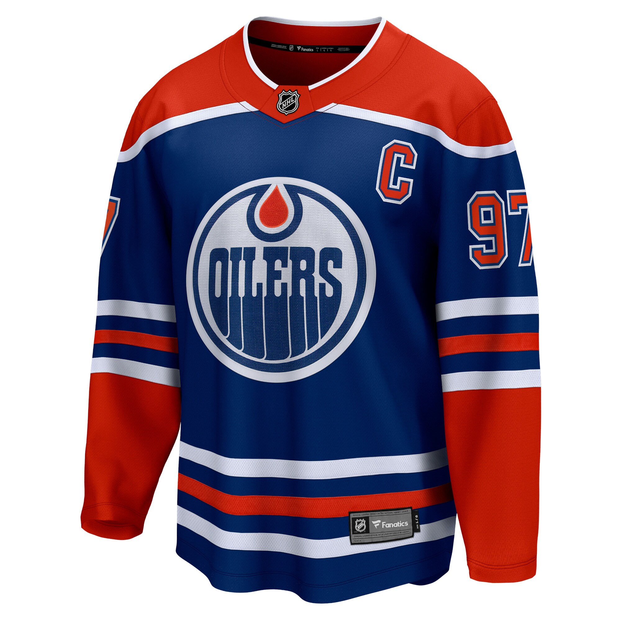Connor McDavid Edmonton Oilers Fanatics Home Premier Breakaway Player Jersey - Royal