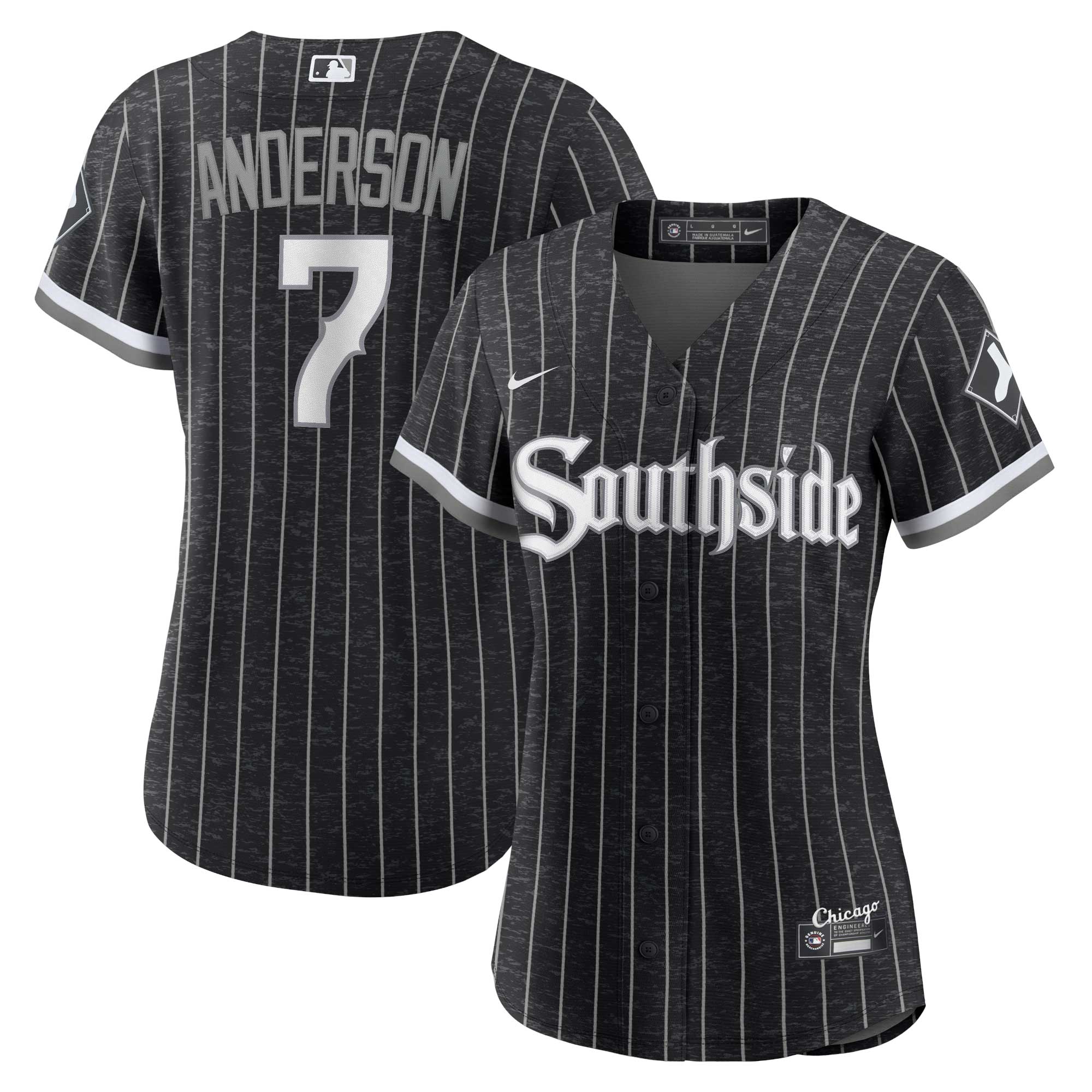 Tim Anderson Chicago White Sox  Women's City Connect Replica Player Jersey - Black