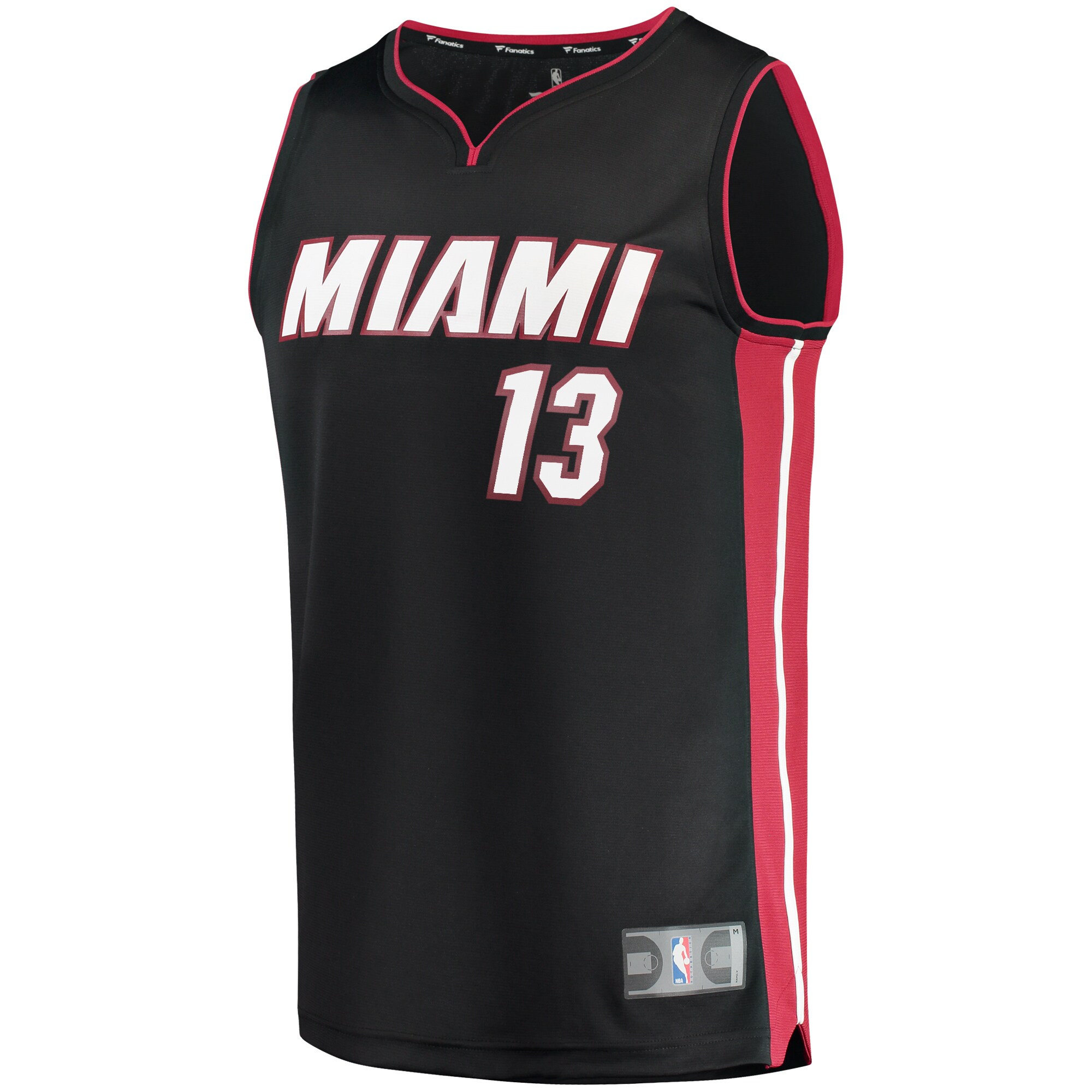 Bam Adebayo Miami Heat Fanatics Fast Break Replica Player Jersey - Icon Edition - Black
