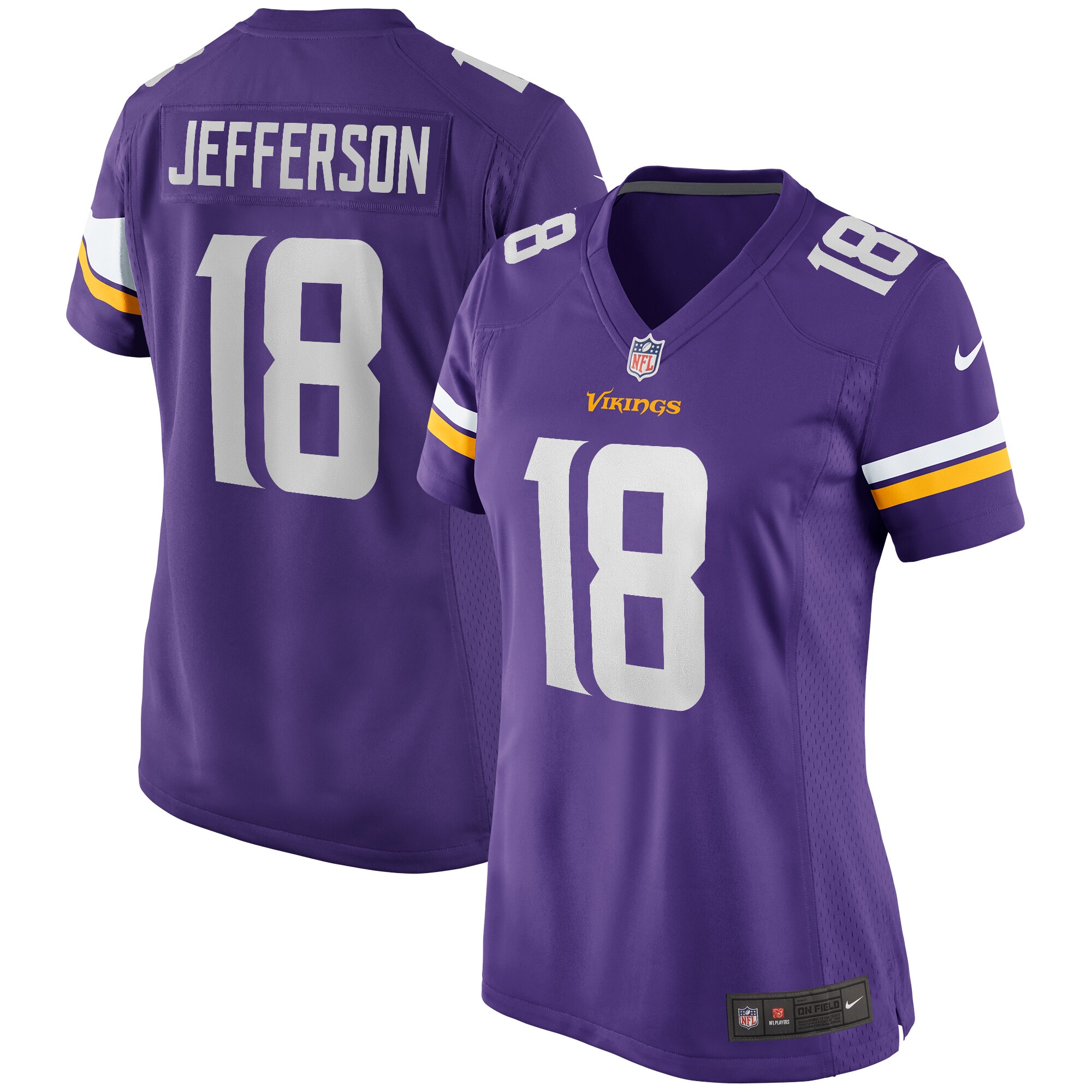 Justin Jefferson Minnesota Vikings  Women's Game Jersey - Purple