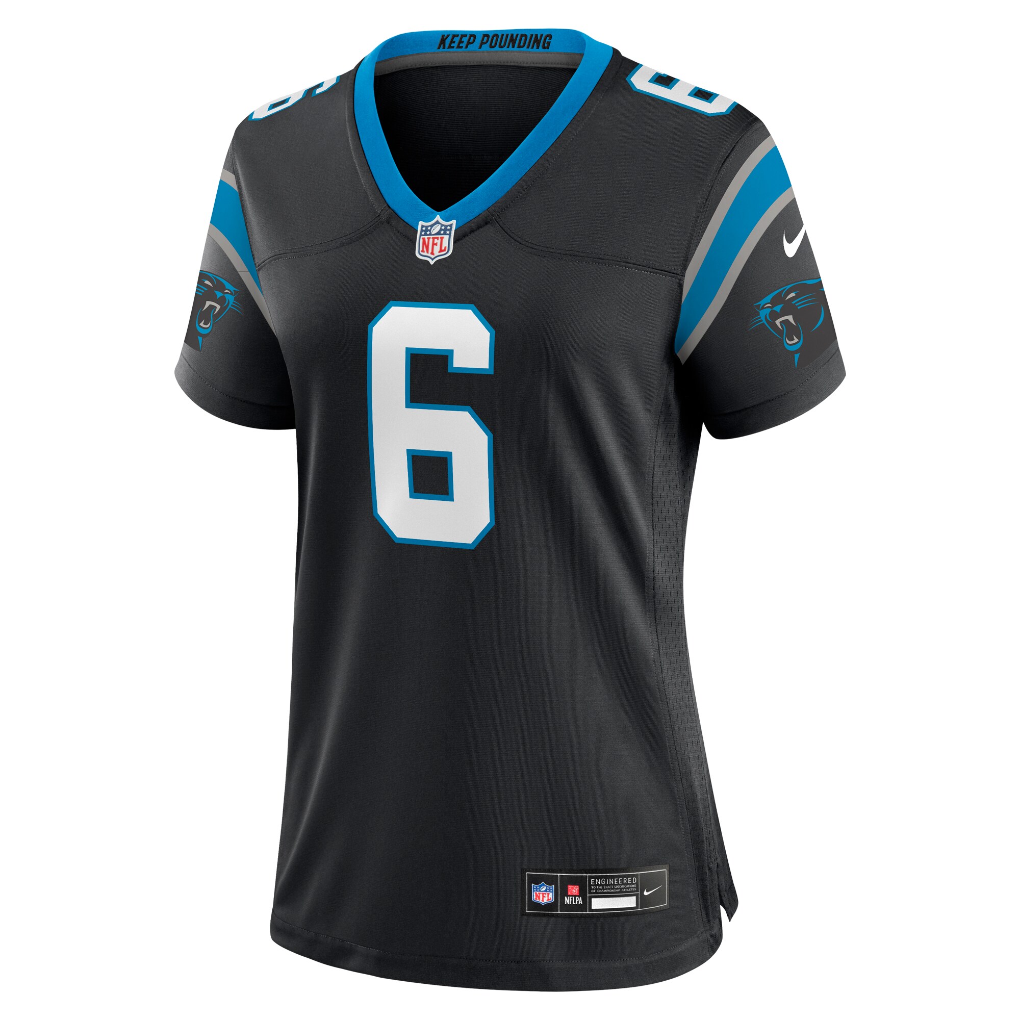 Miles Sanders Carolina Panthers  Women's  Women's All Player Jersey - Black