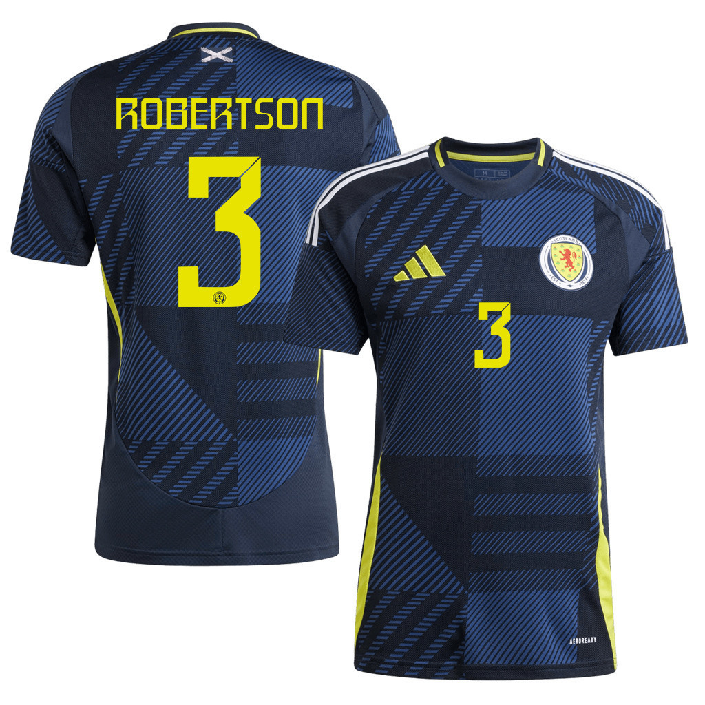 Andy Robertson 3 Scotland National Team 2024 Home Men Jersey - Navy