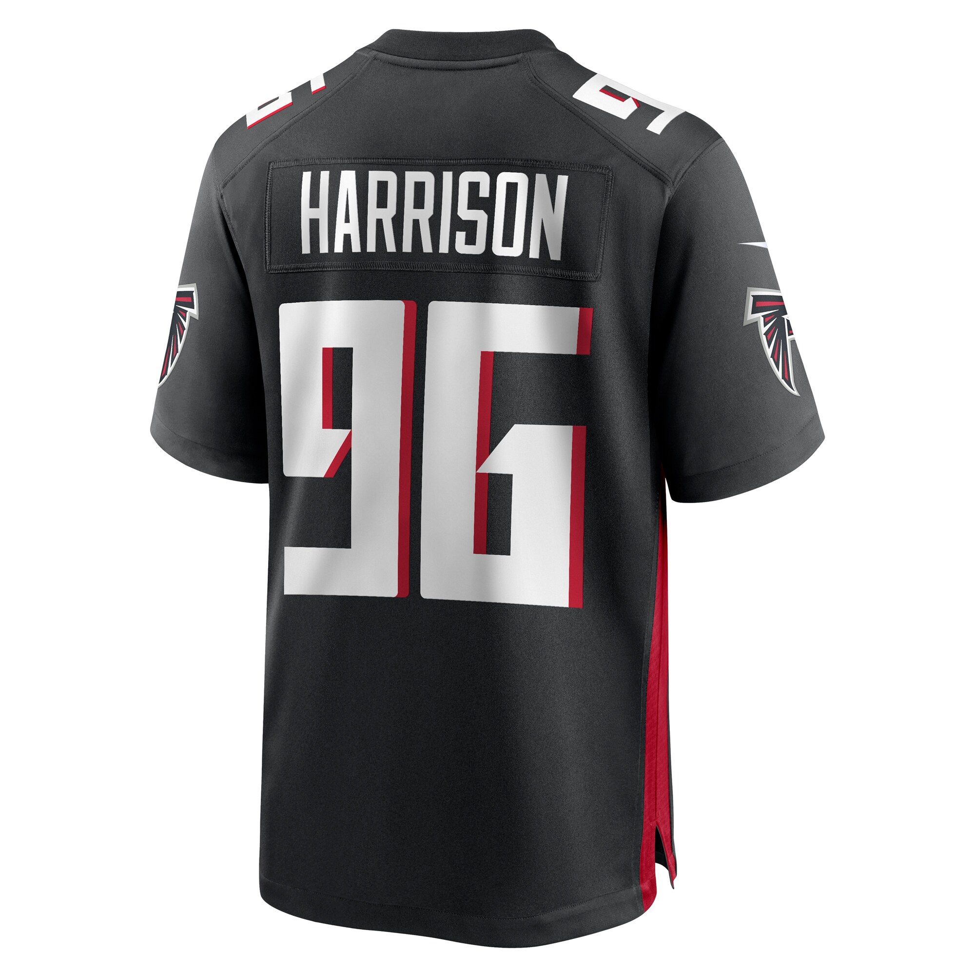 Zach Harrison Atlanta Falcons  Team Game Jersey -  Black