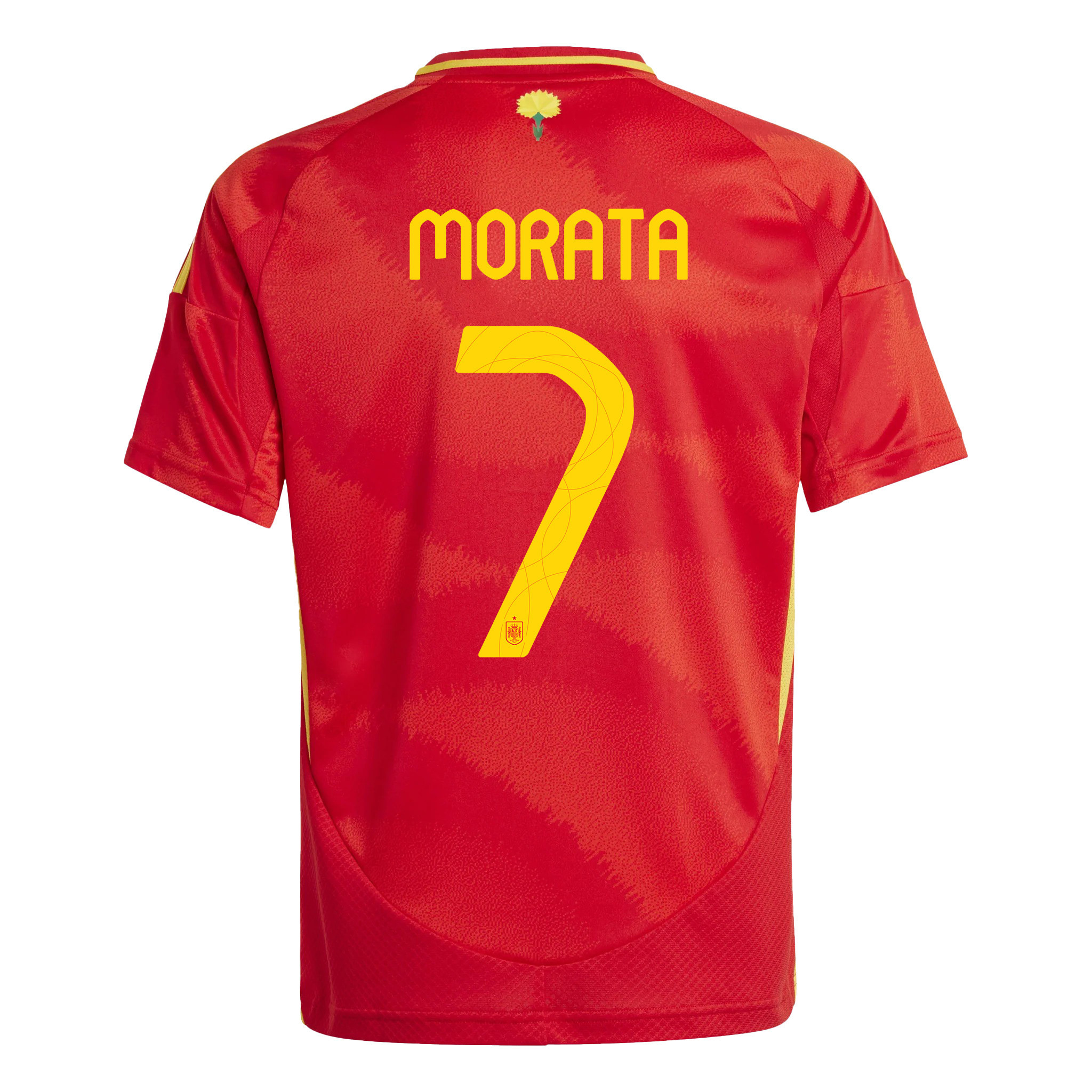 Álvaro Morata 7 Spain National Team 2024 Home YOUTH Jersey - Red
