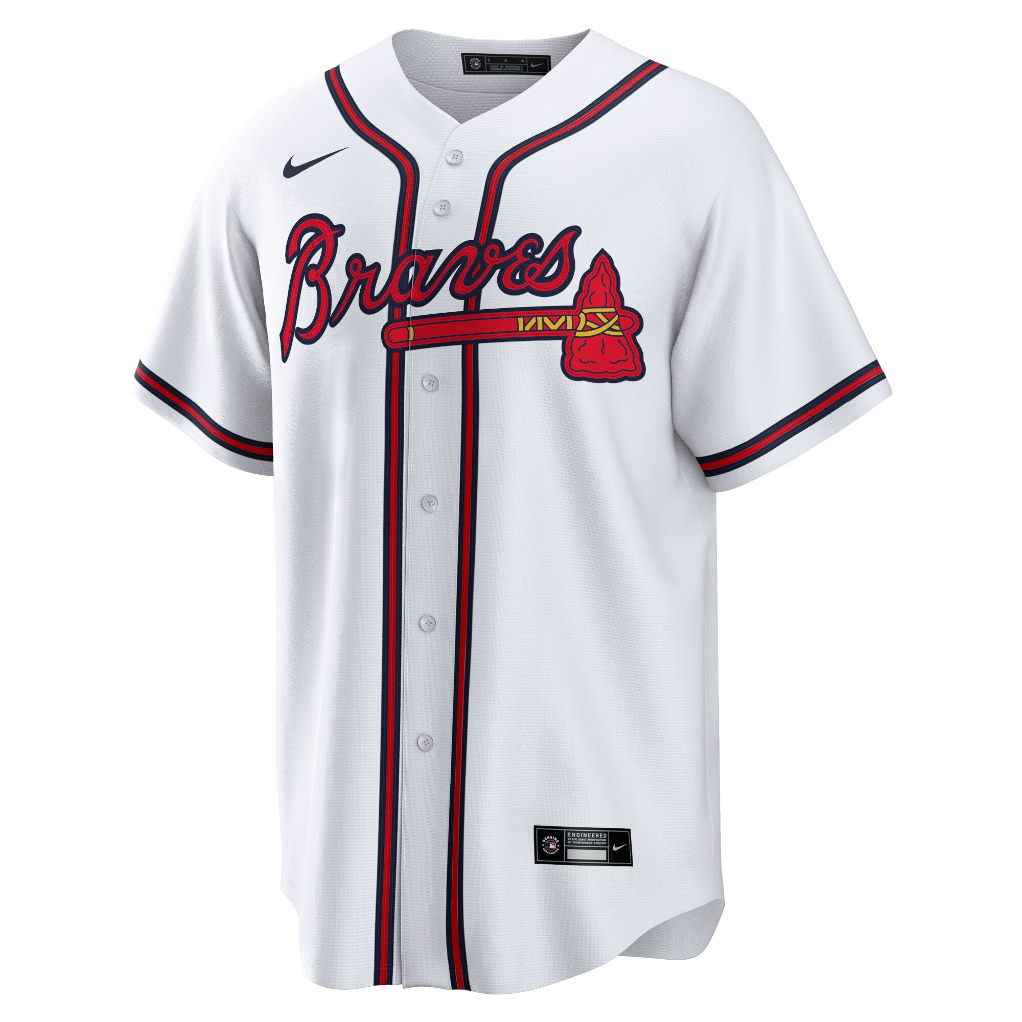 Ozzie Albies Atlanta Braves  Home Replica Player Name Jersey - White