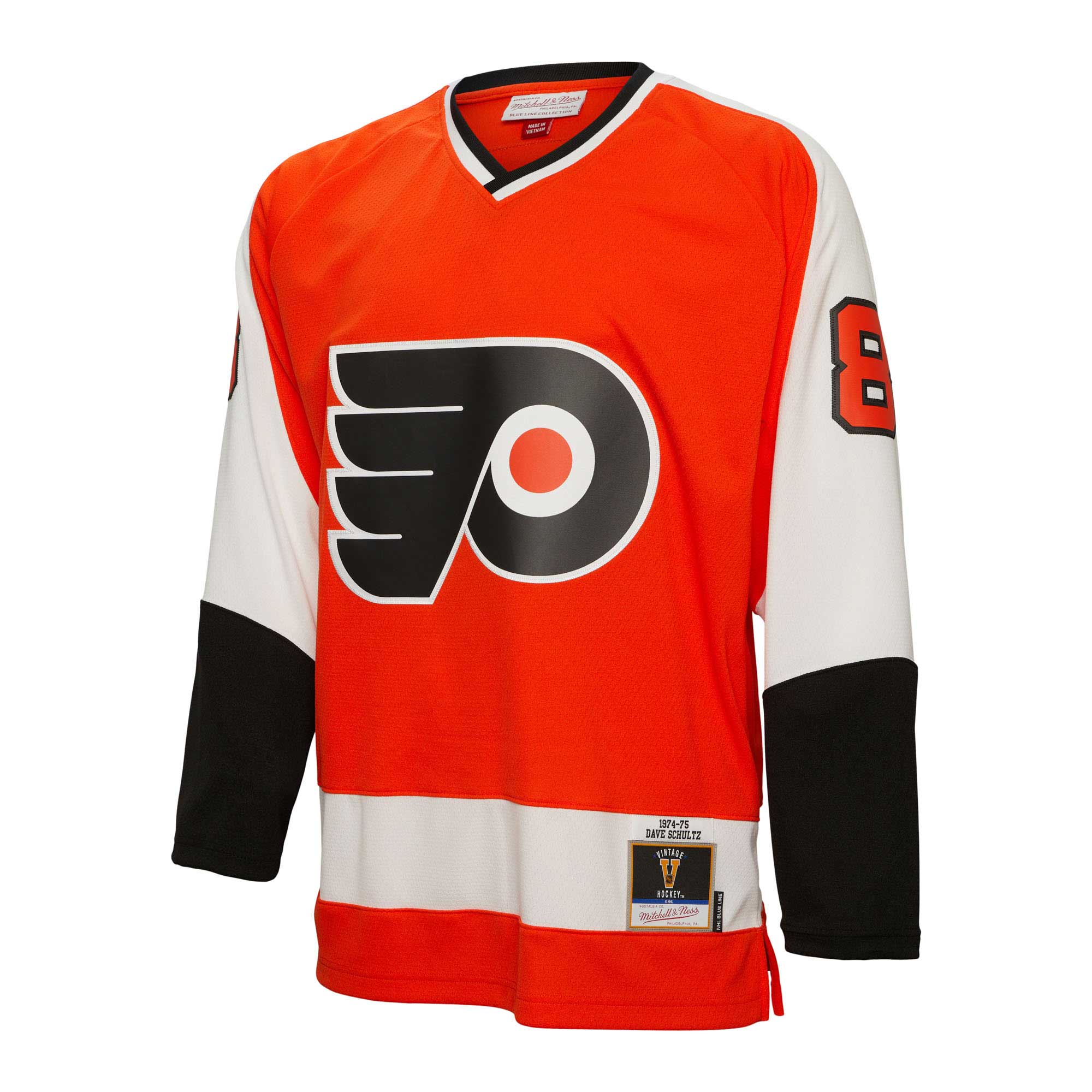 Dave Schultz Philadelphia Flyers Mitchell & Ness  1974\/75 Blue Line Player Jersey - Orange