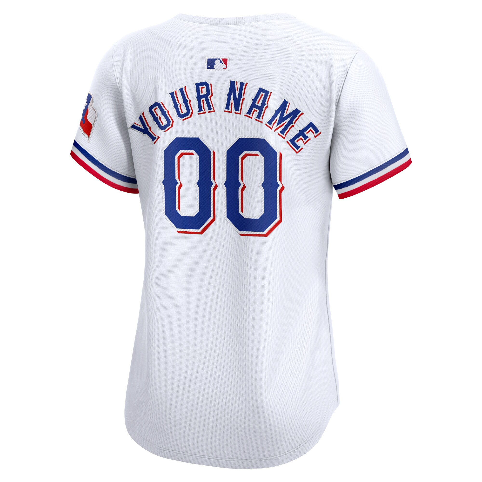 Texas Rangers  Women's Home Limited Custom Jersey - White