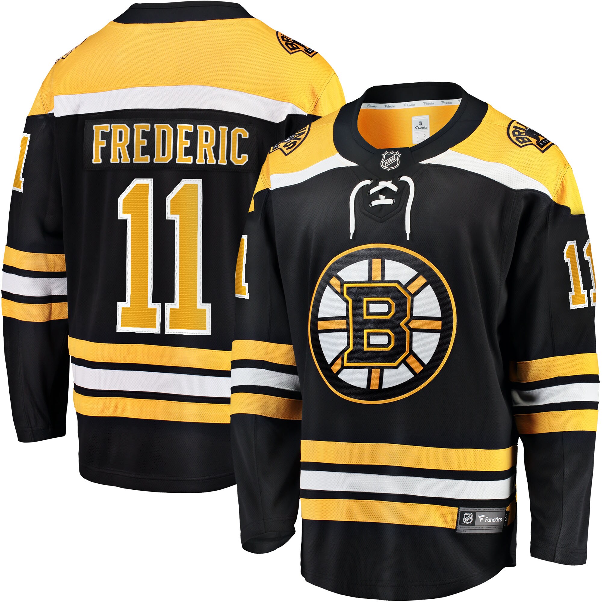 Trent Frederic Boston Bruins Fanatics Home Breakaway Player Jersey - Black