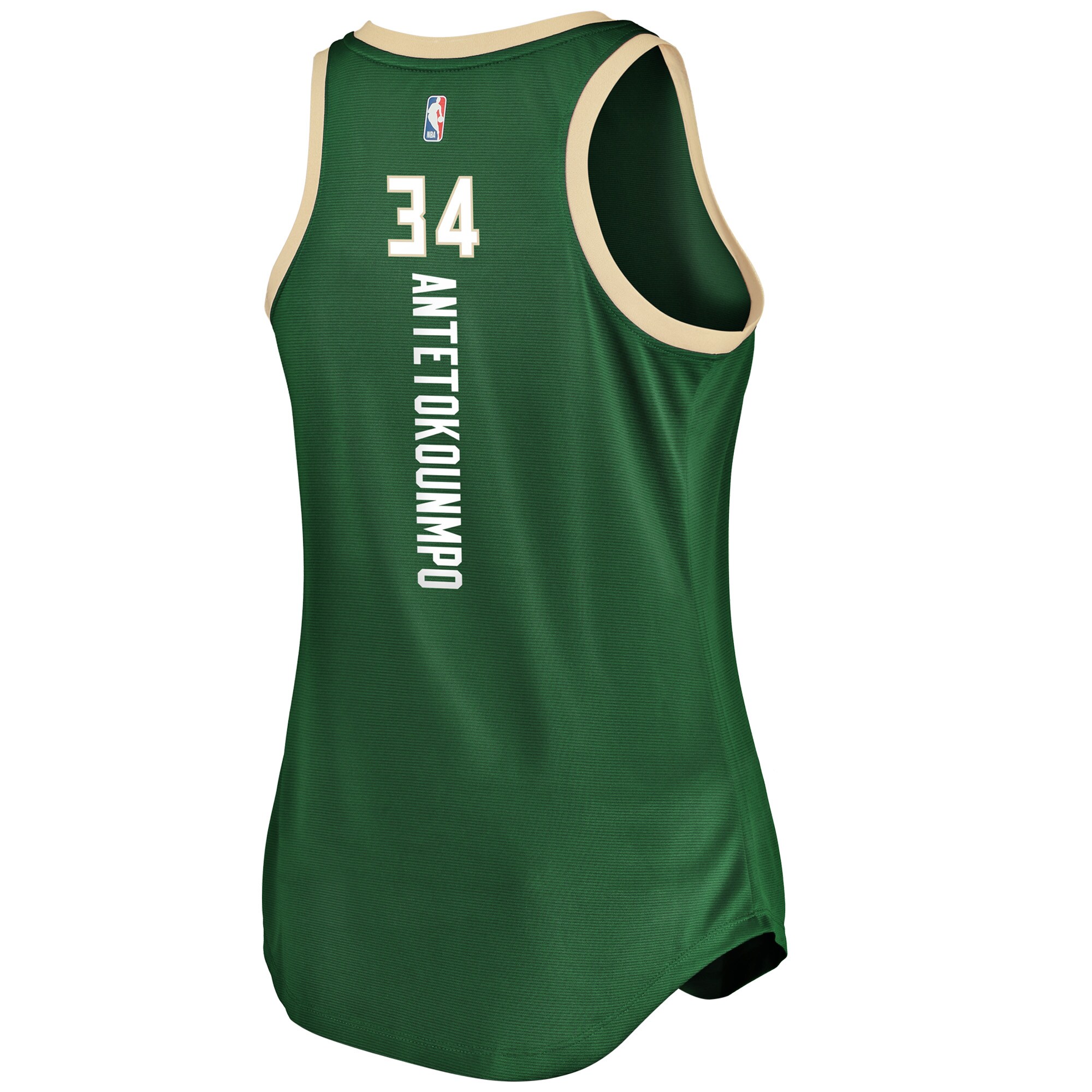 Giannis Antetokounmpo Milwaukee Bucks Fanatics Women's Fast Break Tank Jersey - Icon Edition - Hunter Green