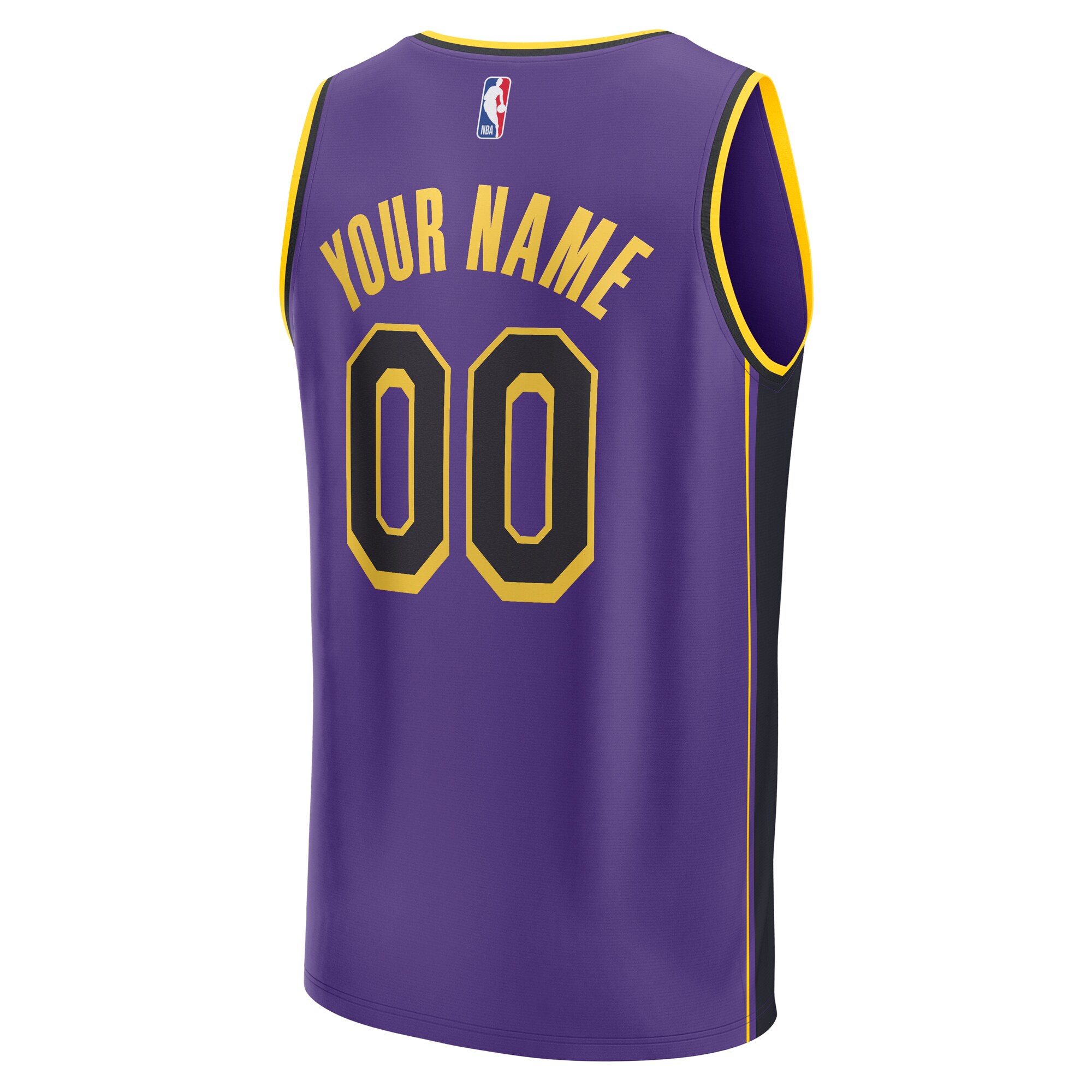 Los Angeles Lakers Fanatics Youth Fast Break Replica Custom Jersey - Statement Edition - Purple