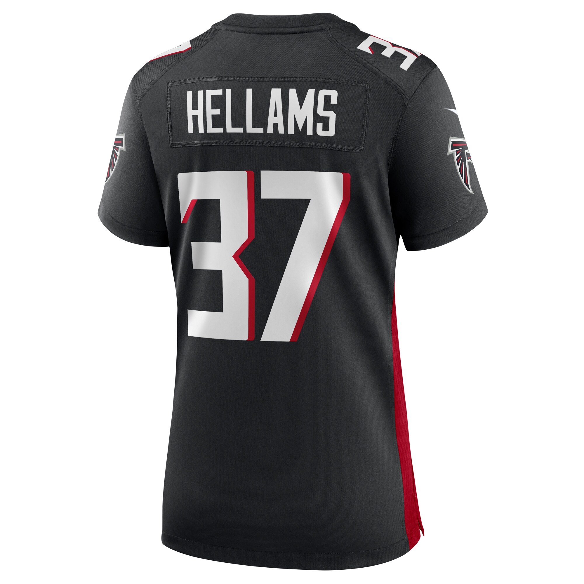 DeMarcco Hellams Atlanta Falcons  Women's Team Game Jersey -  Black
