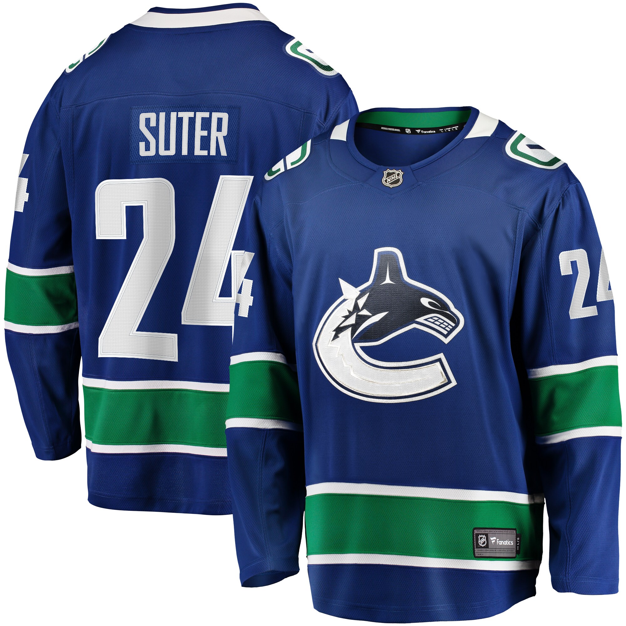 Pius Suter Vancouver Canucks Fanatics Home Premier Breakaway Player Jersey - Blue