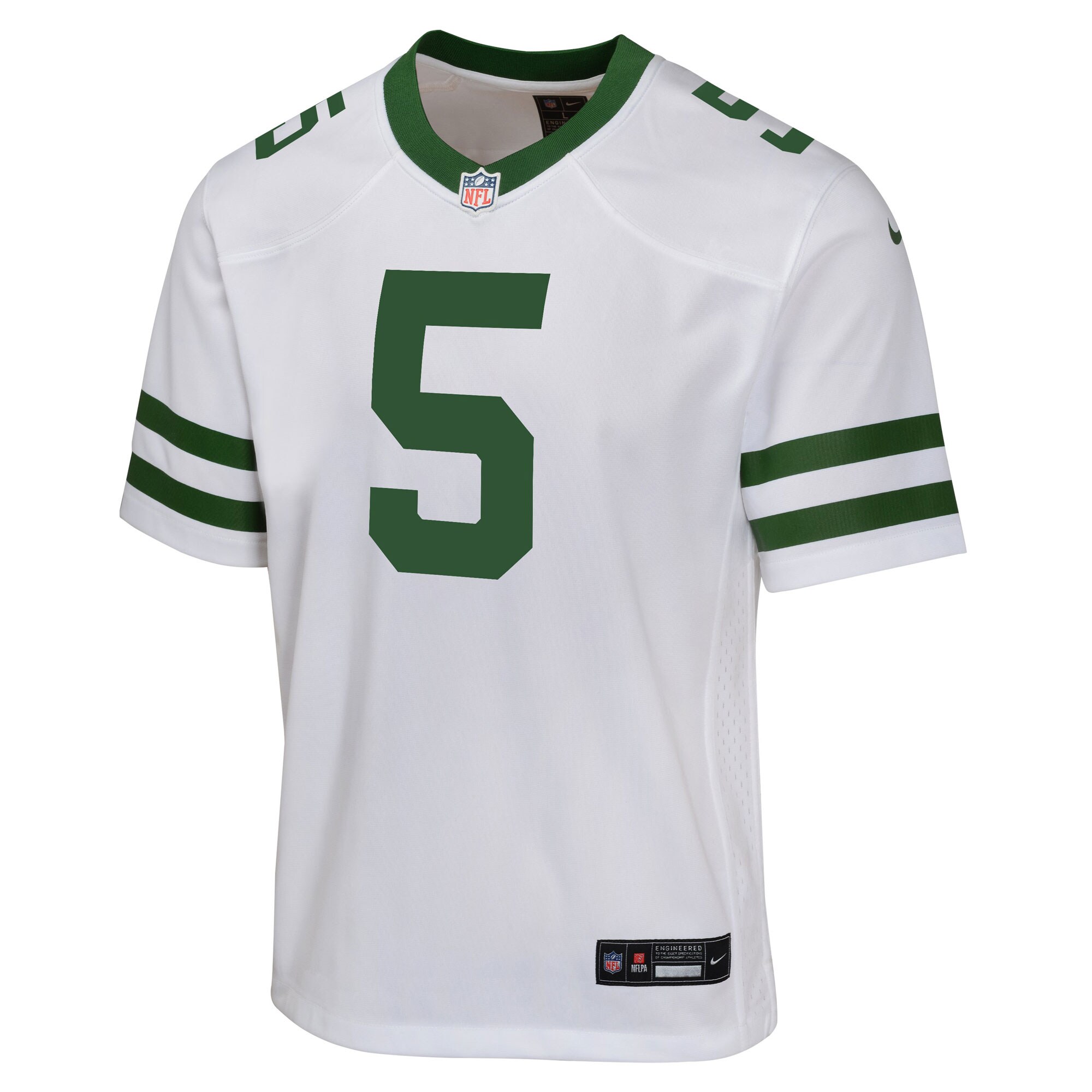 Garrett Wilson New York Jets  Youth Game Jersey - Legacy White