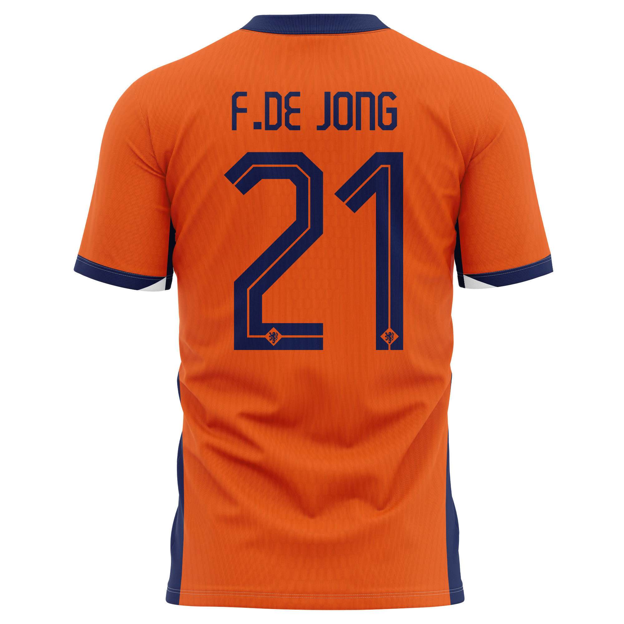 Frenkie de Jong 21 Netherlands National Team 2024 Home Kits AOP T-shirt - Orange
