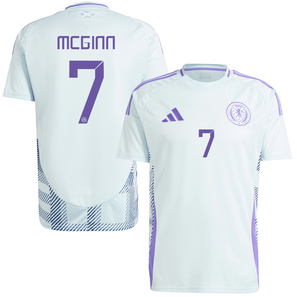 John McGinn 7 Scotland National Team 2024 Away Men Jersey - White