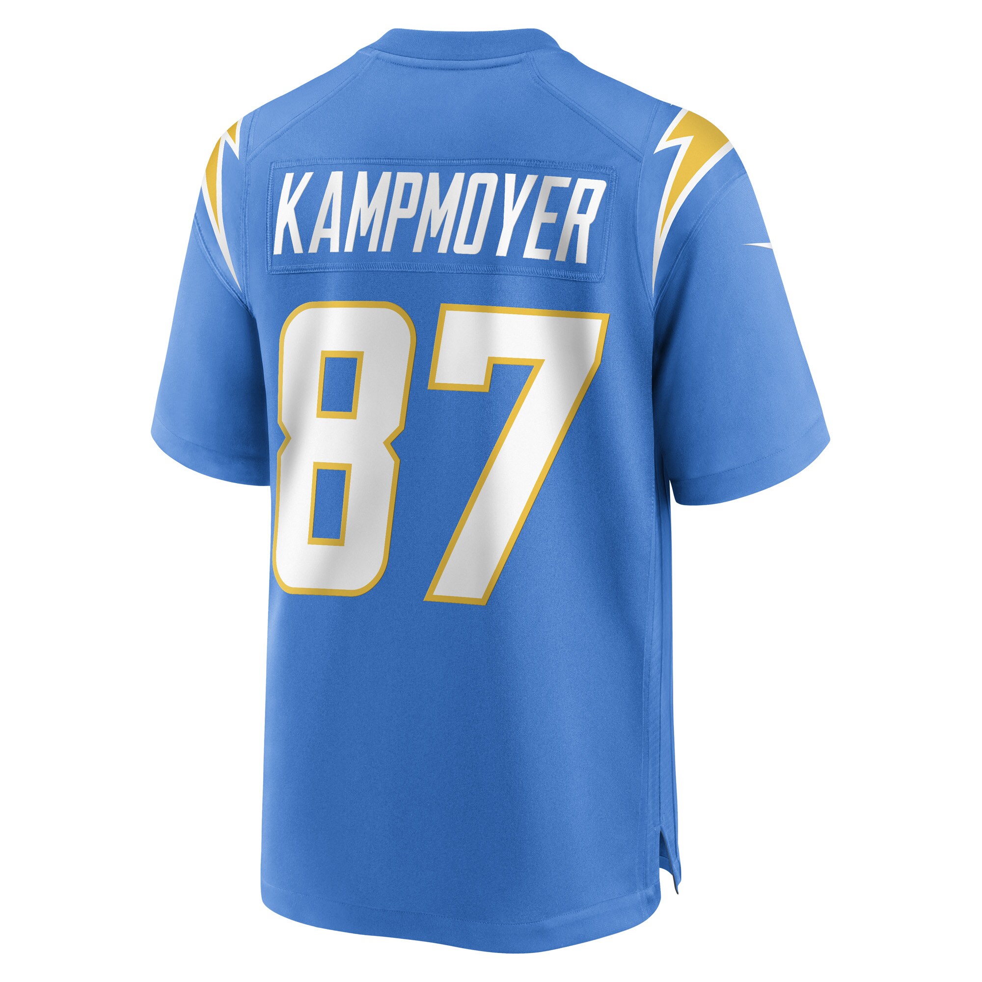 Hunter Kampmoyer Los Angeles Chargers  Game Player Jersey - Powder Blue