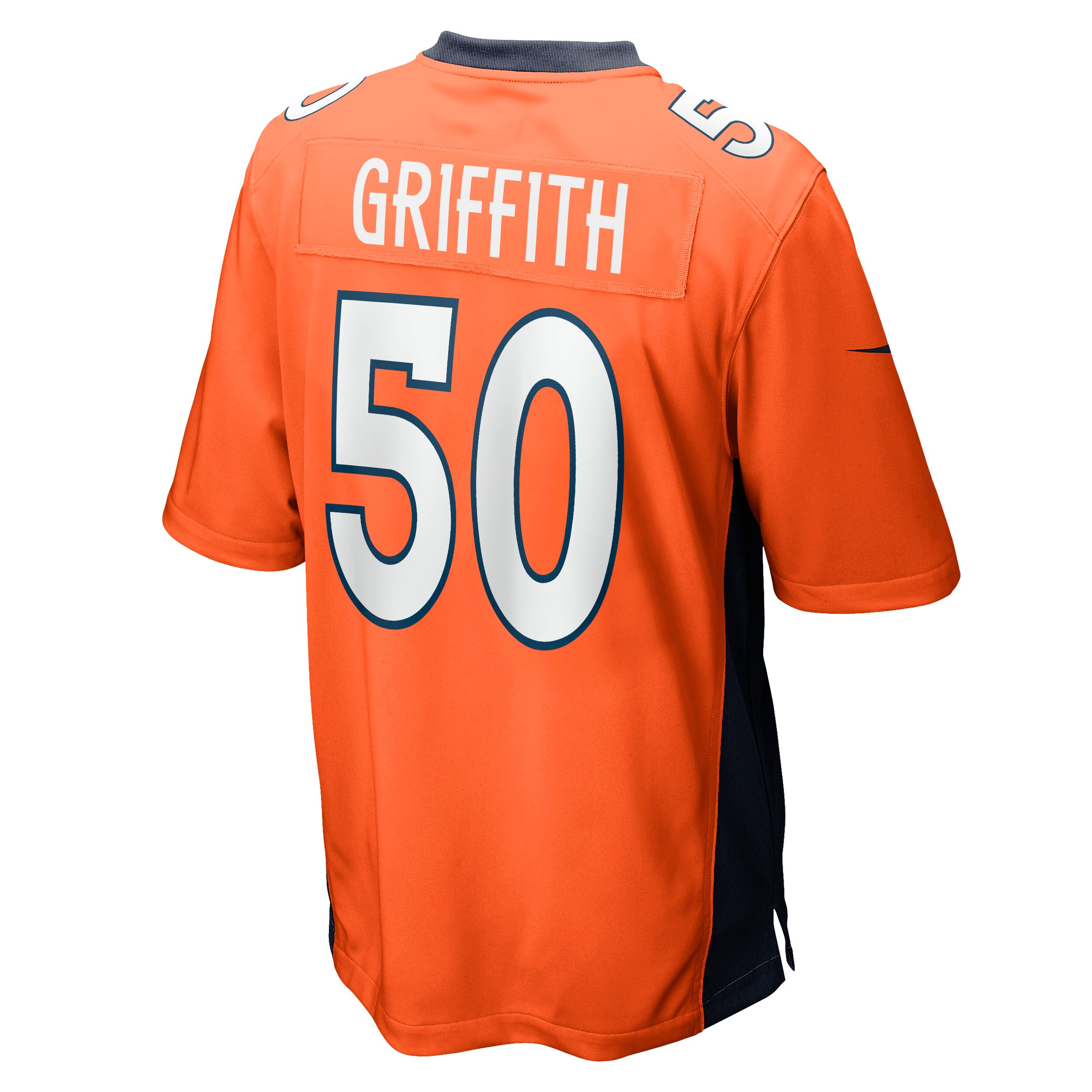 Jonas Griffith Denver Broncos  Game Jersey - Orange