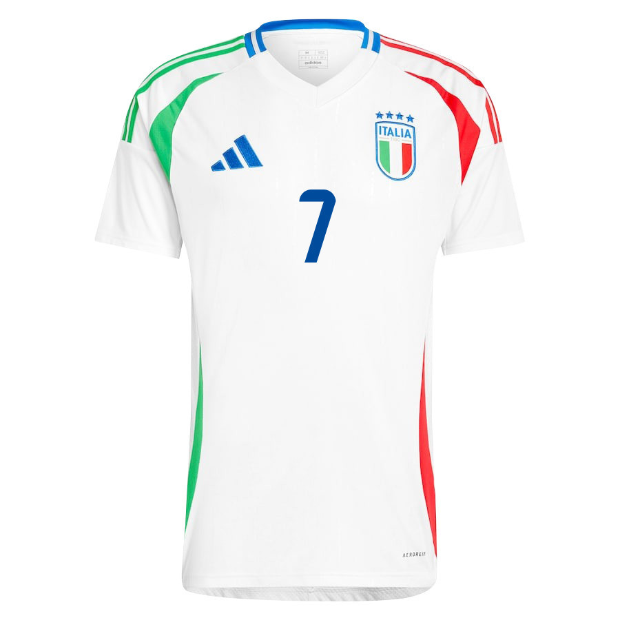Davide Frattesi 7 Italy National Team 2024/25 Away Men Jersey - White