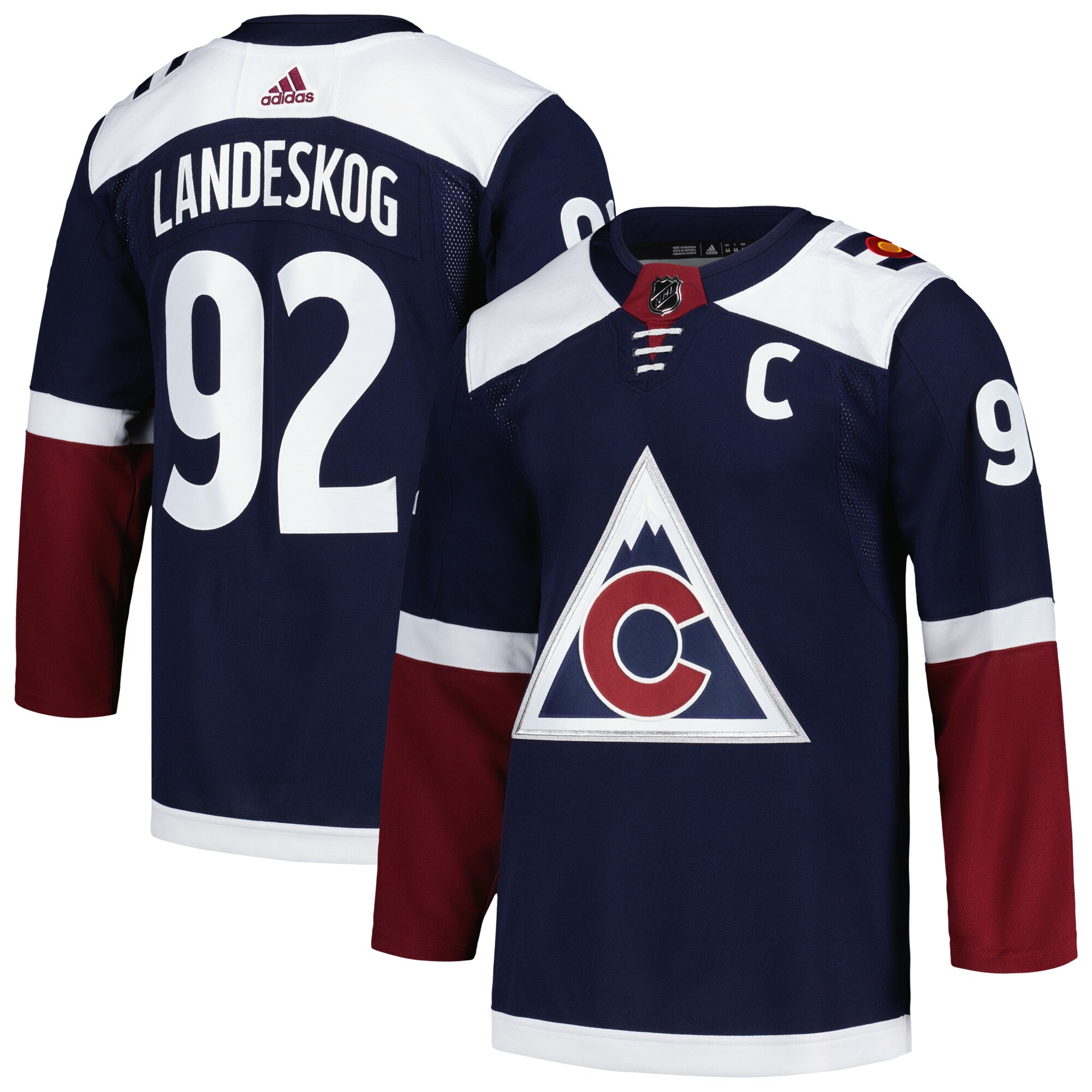 Gabriel Landeskog Colorado Avalanche adidas Alternate Primegreen Authentic Player Jersey - Navy