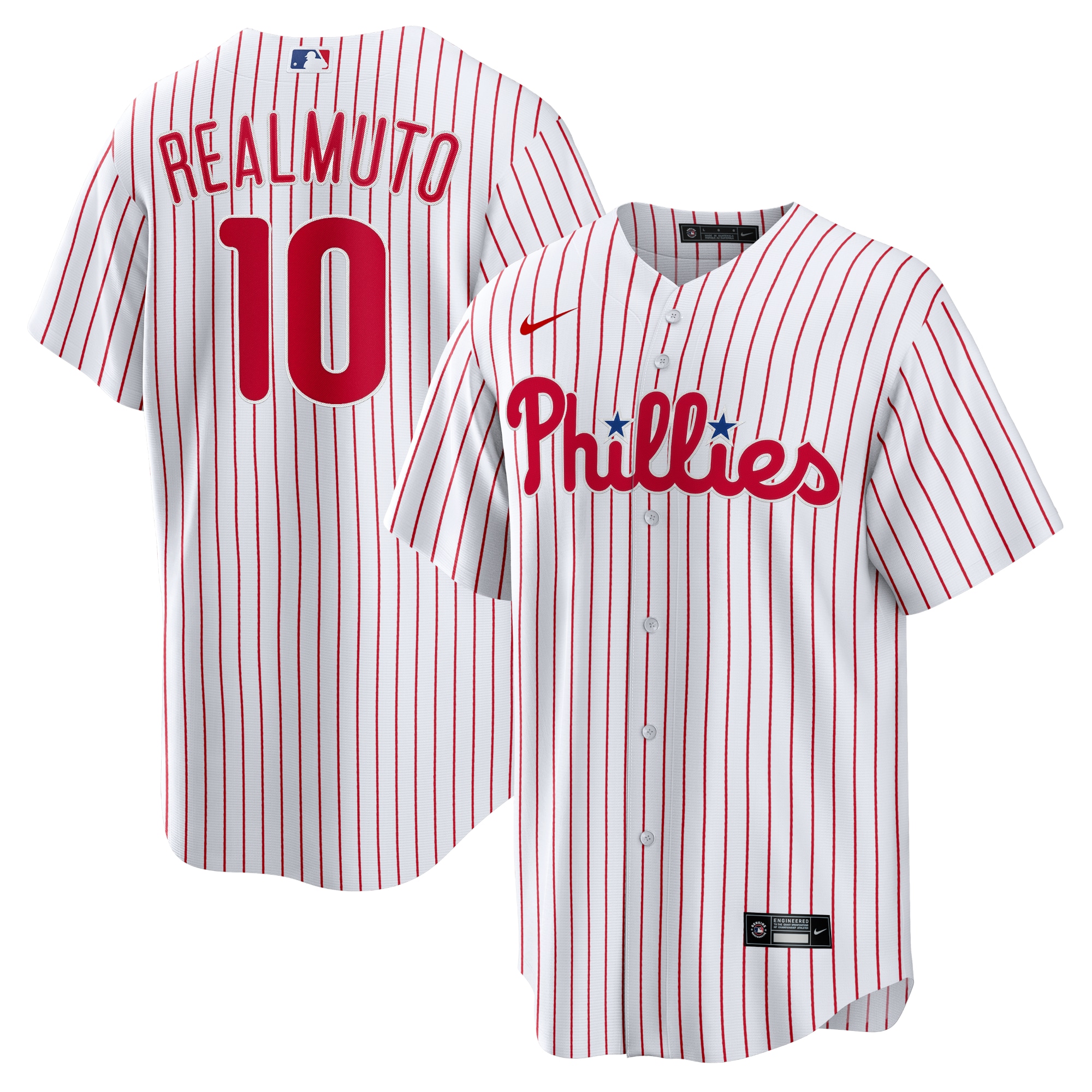 JT Realmuto Philadelphia Phillies  Home Replica Player Name Jersey - White
