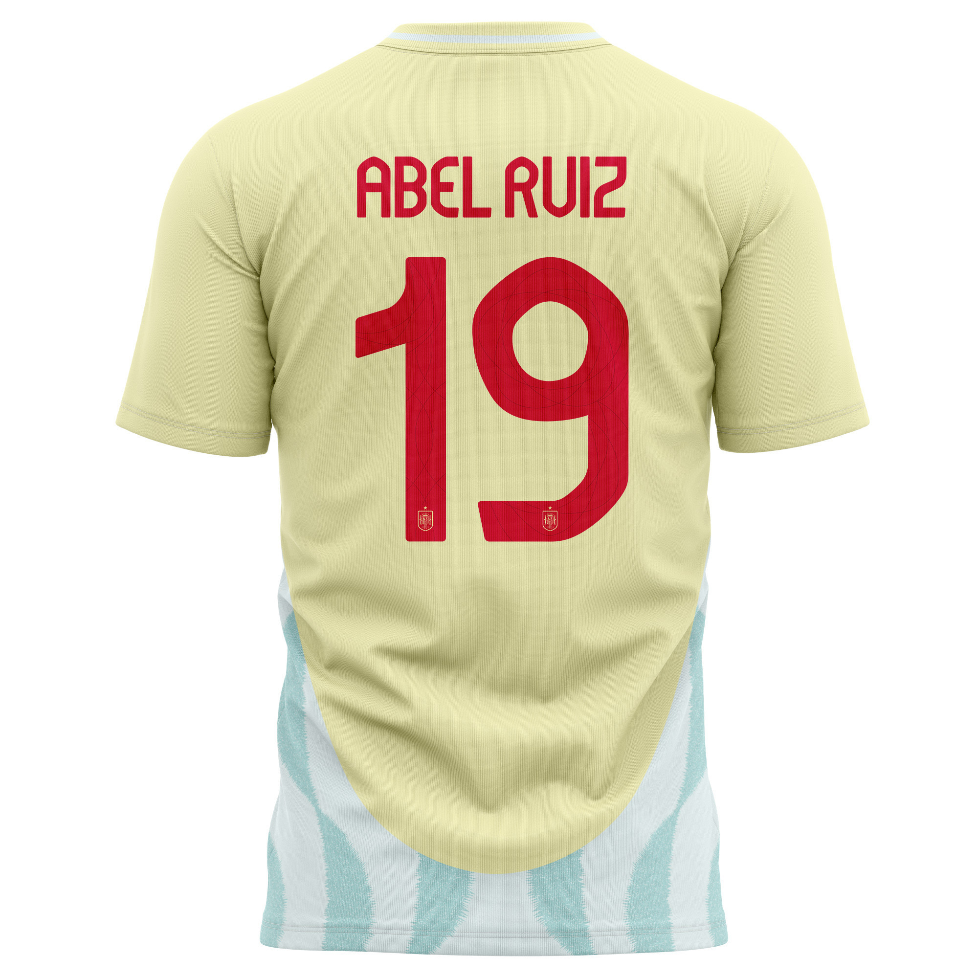 Abel Ruiz 19 Spain National Team 2024 Away Kits AOP T-shirt - Yellow