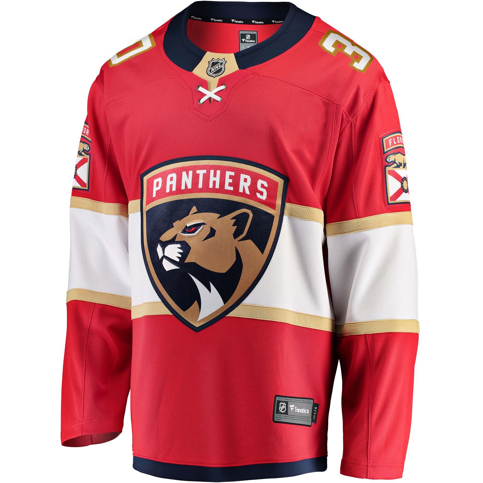 Spencer Knight Florida Panthers Fanatics Home Breakaway Replica Jersey - Red