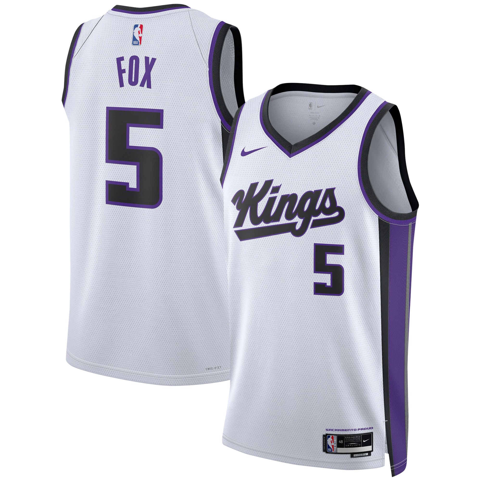 De'Aaron Fox Sacramento Kings  Unisex Swingman Jersey - Association Edition - White