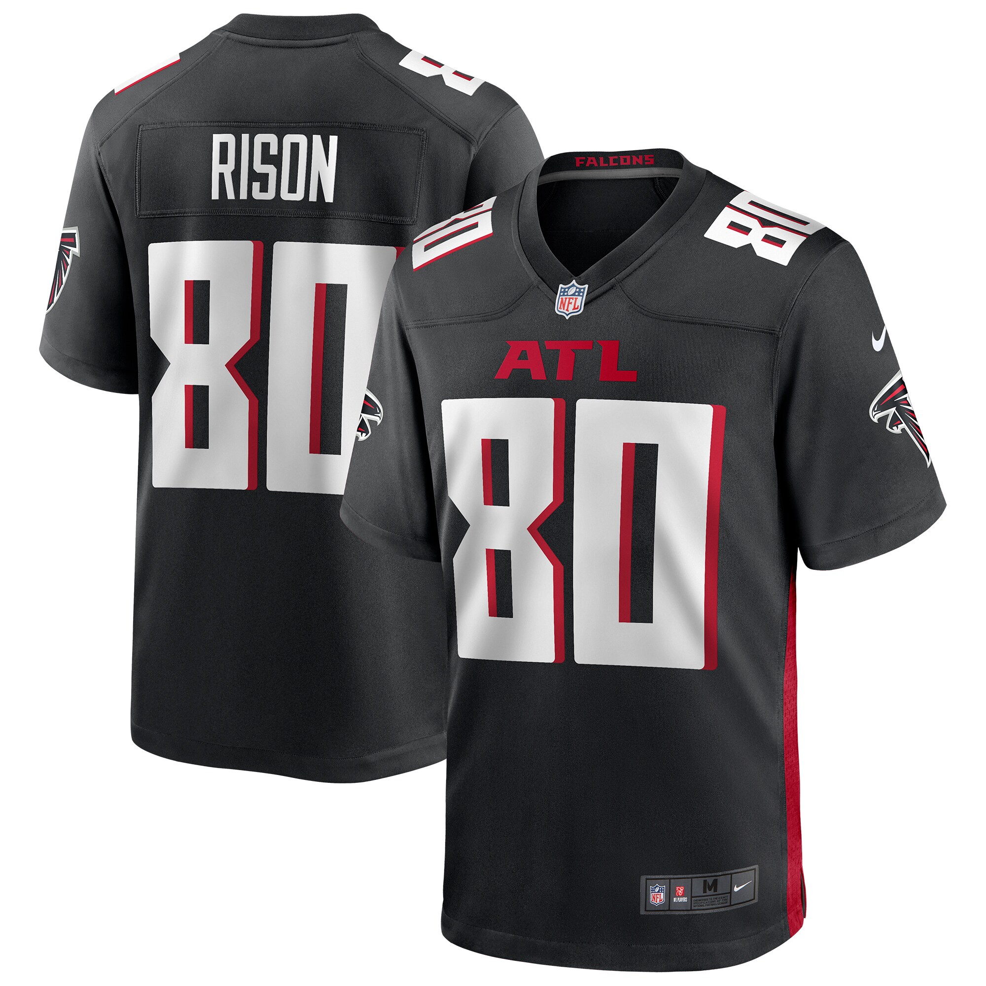 Andre Rison Atlanta Falcons  Game Retired Player Jersey - Black