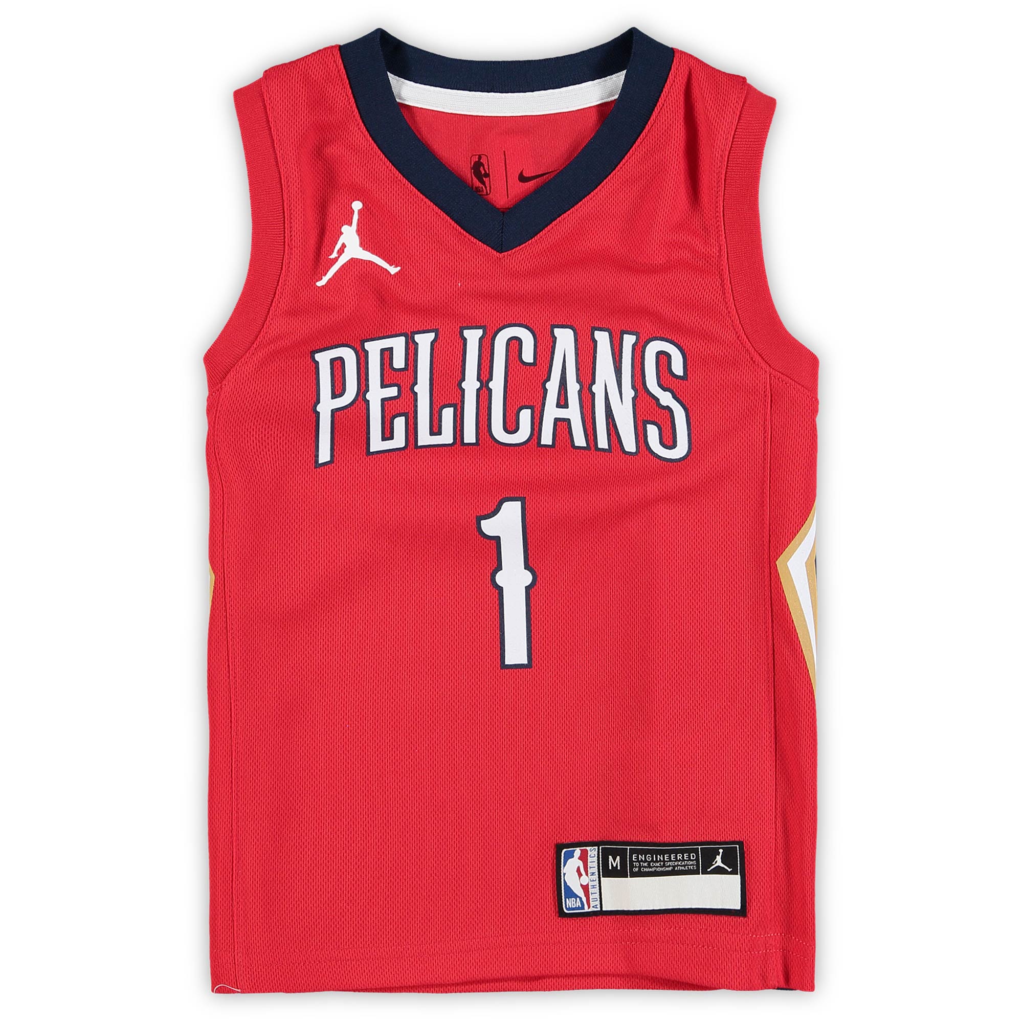 Zion Williamson New Orleans Pelicans Jordan Brand Preschool 2020\/21 Fast Break Replica Jersey - Statement Edition - Red