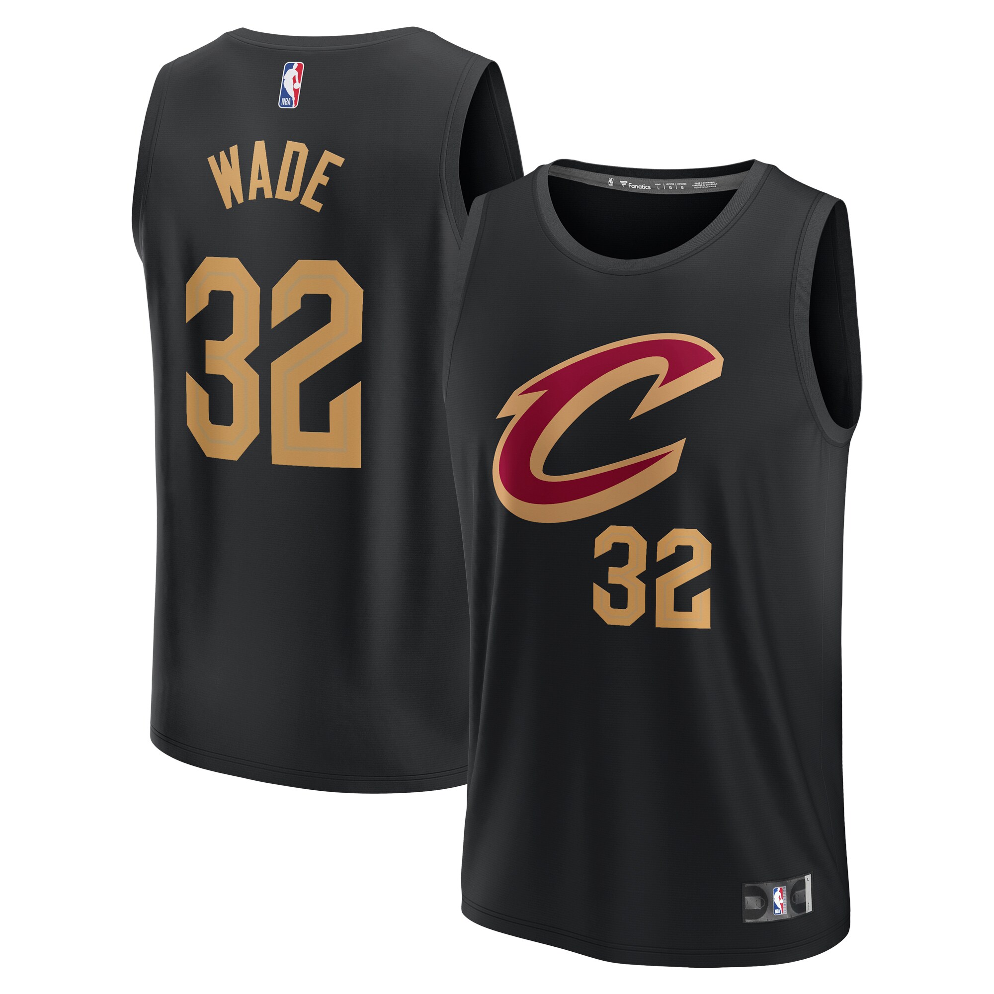 Dean Wade Cleveland Cavaliers Fanatics Fast Break Replica Player Jersey - Statement Edition - Black