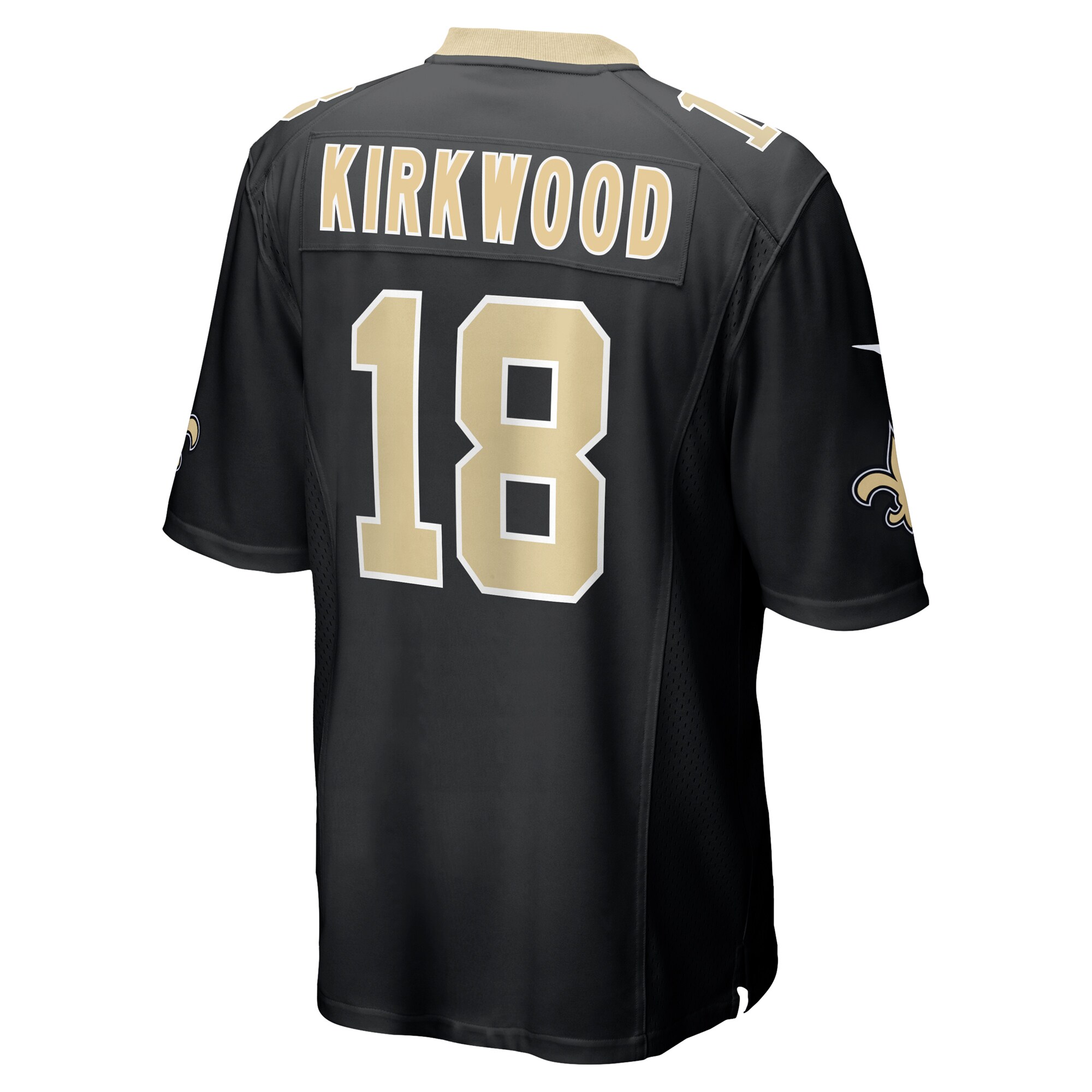Keith Kirkwood New Orleans Saints  Team Game Jersey -  Black