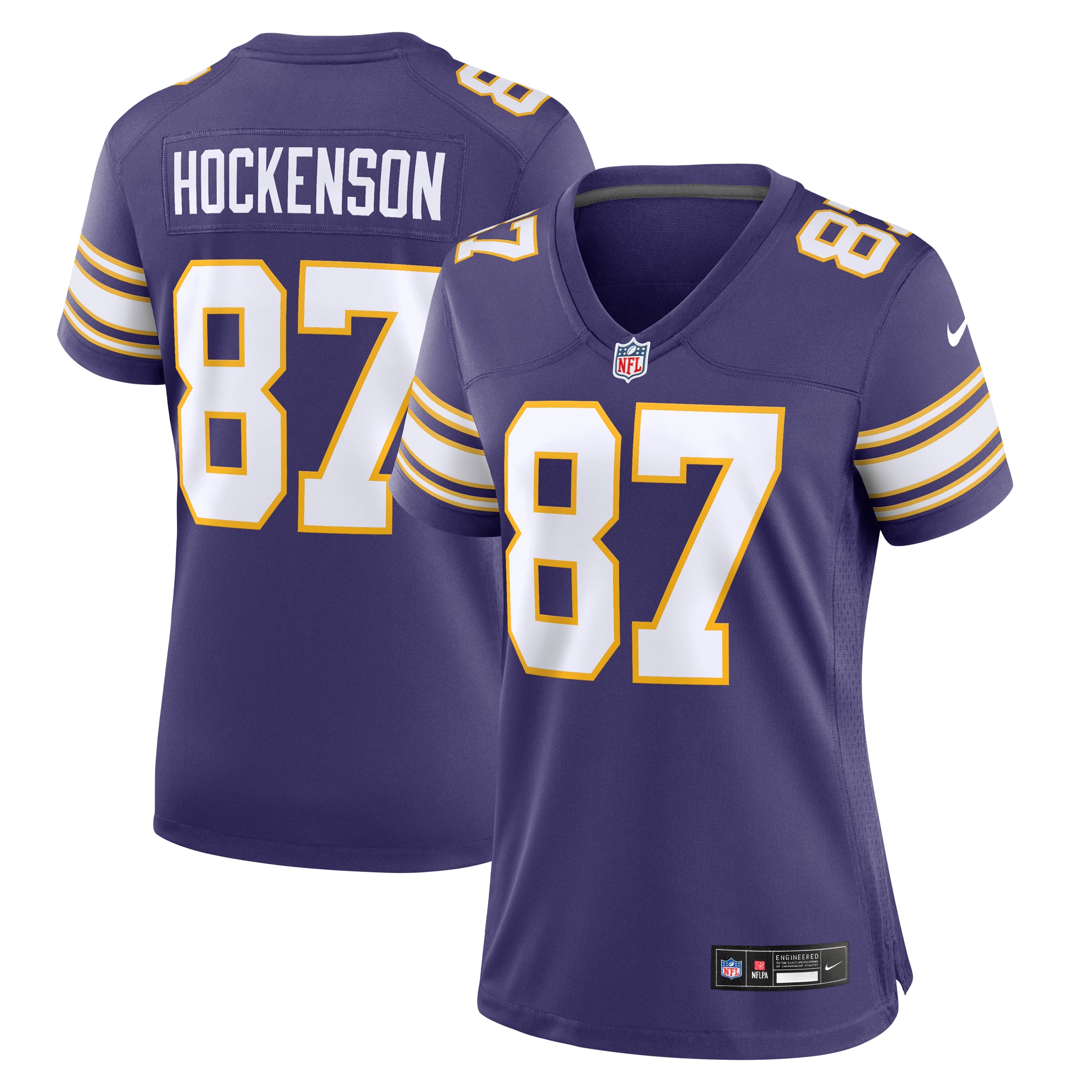 T.J. Hockenson Minnesota Vikings  Women's Player Jersey - Purple
