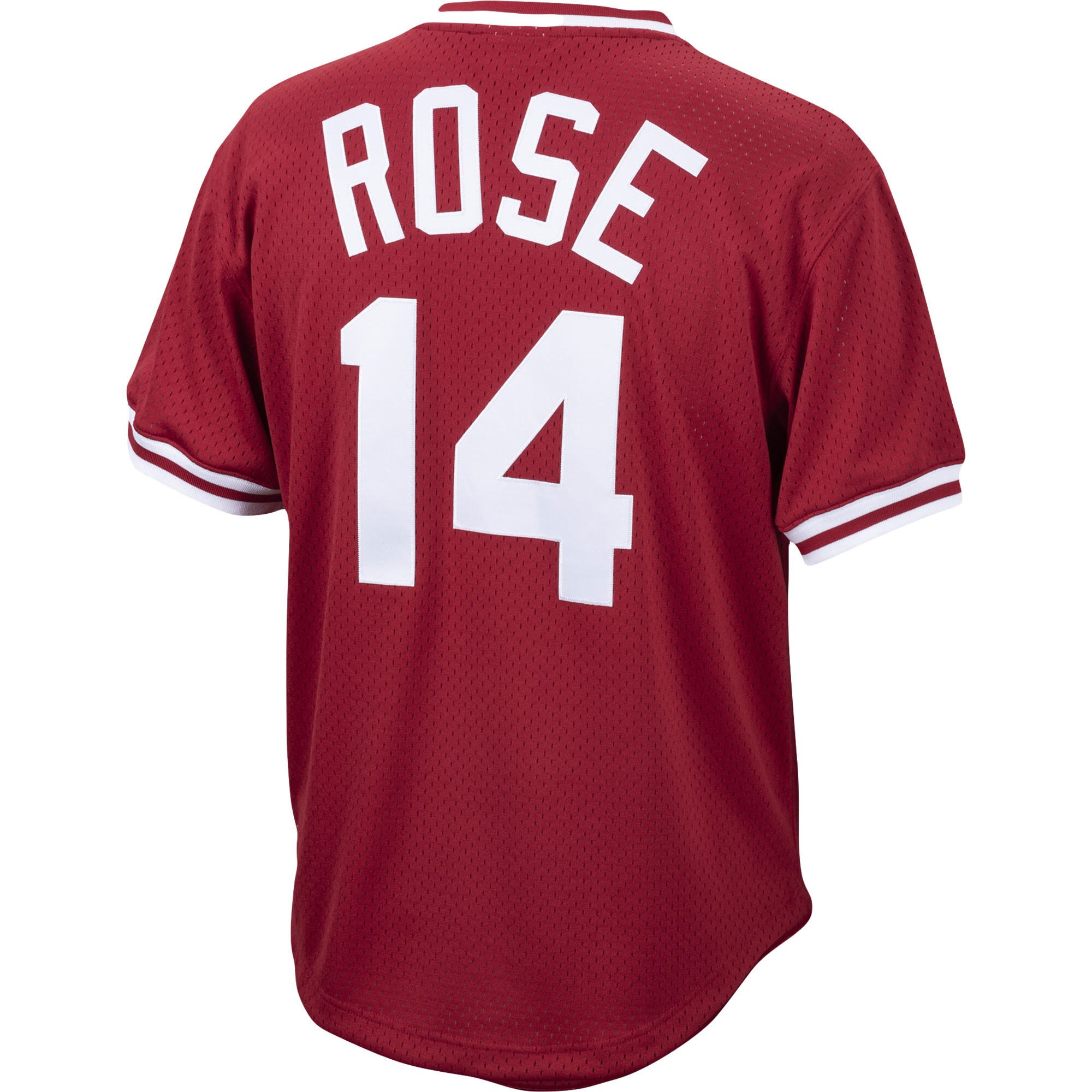 Pete Rose Cincinnati Reds Mitchell & Ness Cooperstown Collection Mesh Batting Practice Jersey - Red