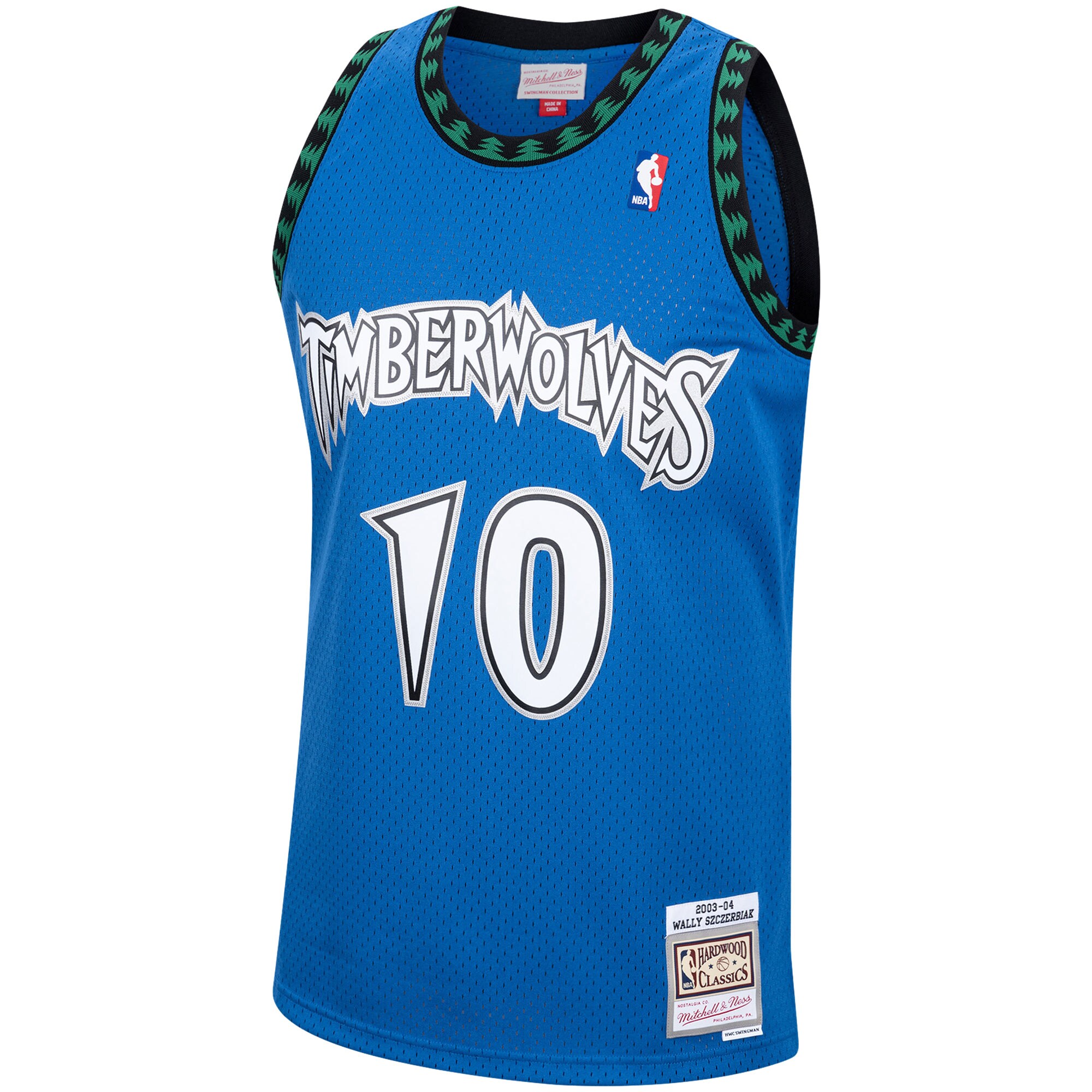 Wally Szczerbiak Minnesota Timberwolves Mitchell & Ness 2001\/02 Hardwood Classics Swingman Jersey - Blue