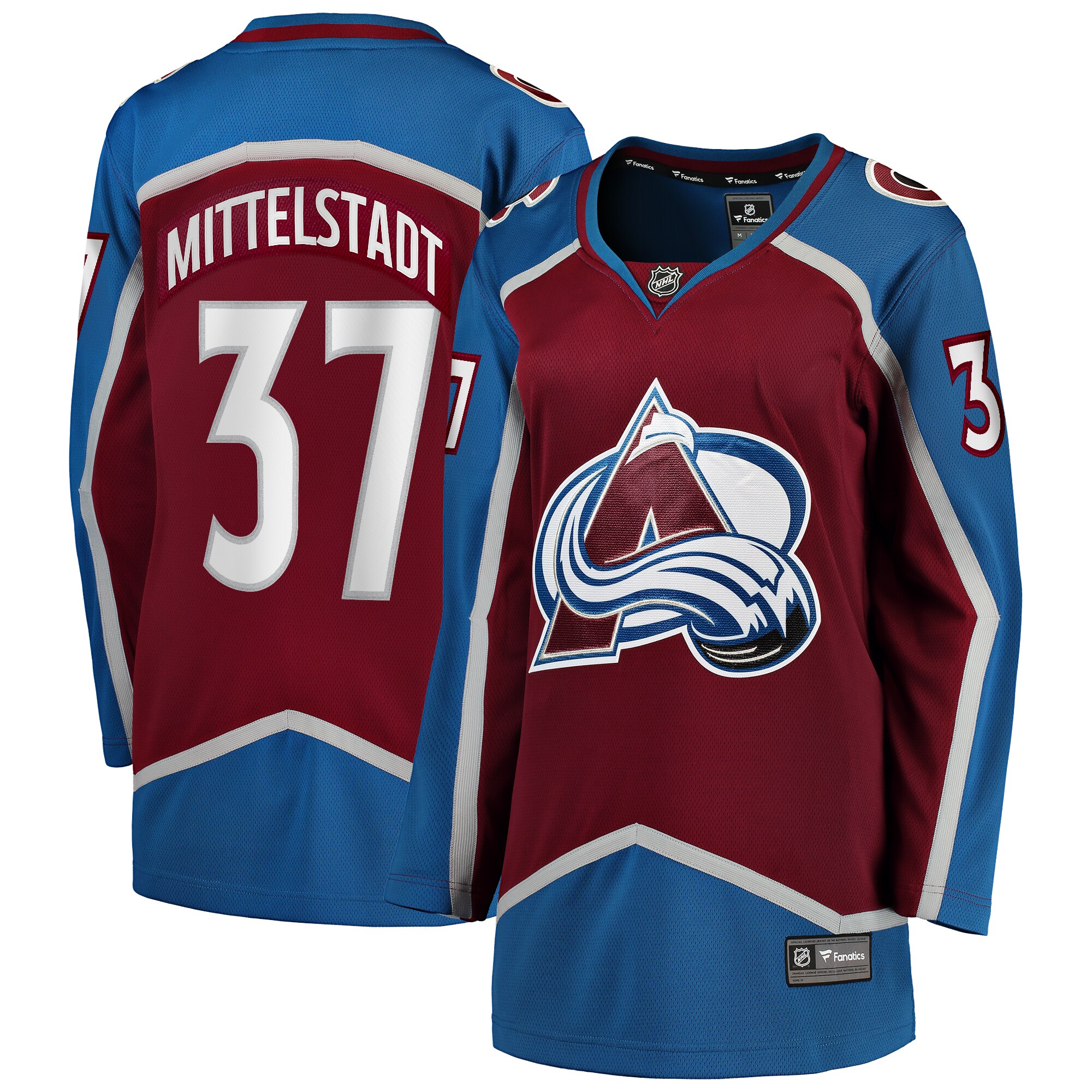 Casey Mittelstadt Colorado Avalanche Fanatics Women's Home Breakaway Player Jersey - Burgundy