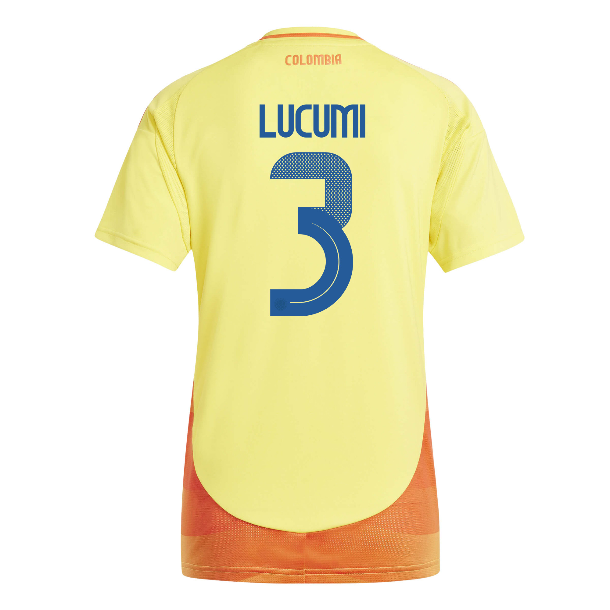 Jhon Lucumi 3 Colombia National Team 2024/25 Home Women Jersey - Yellow