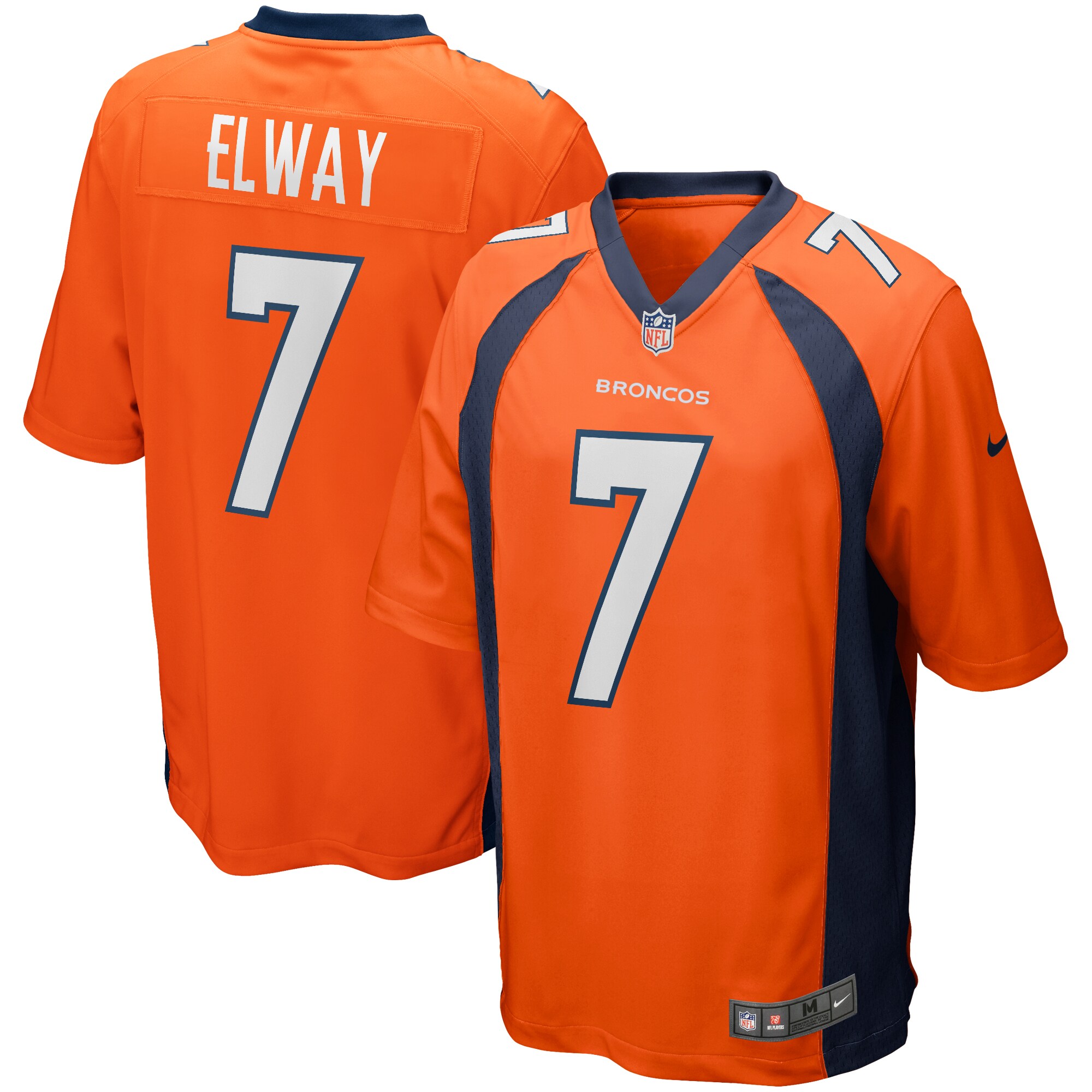 John Elway Denver Broncos  Game Retired Player Jersey - Orange